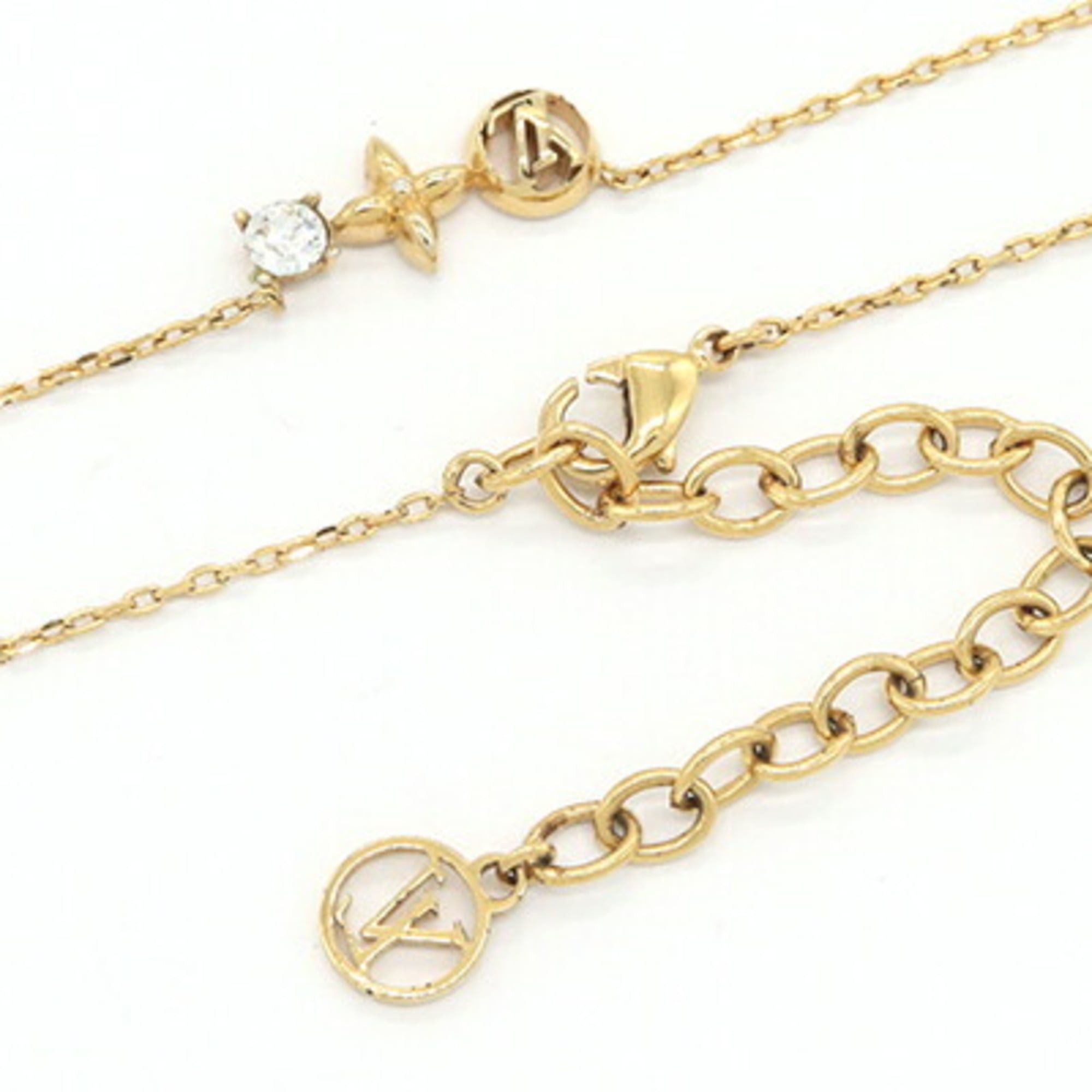 Louis Vuitton Louis Vuitton Petit M00368 Gold Metal Pendant Necklace for Women. Size ONE SIZE - 3 Thumbnail