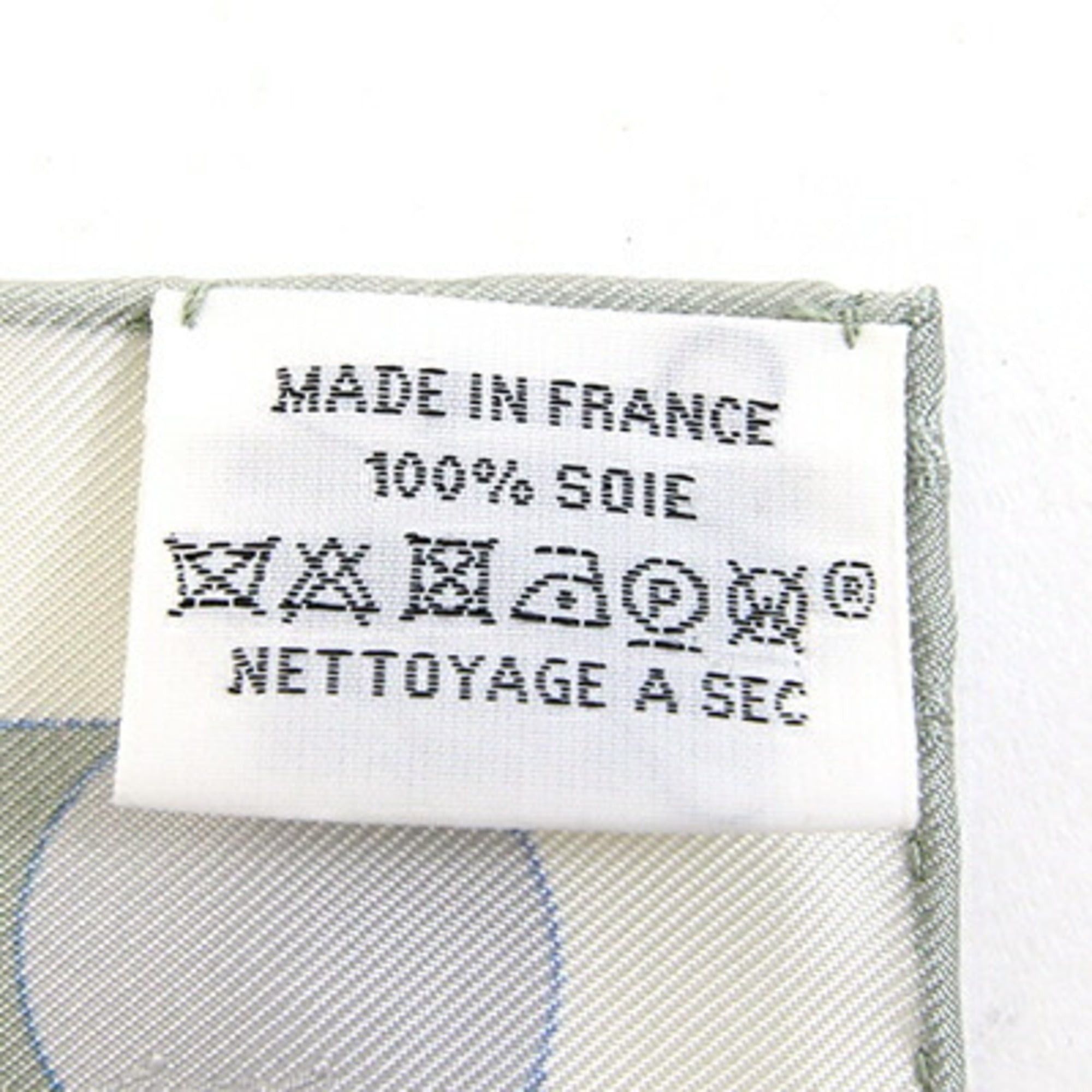 Hermes Hermes Scarf Muffler 2025 Collection Gavroche Lady Go H893822 Vert Amande White Beige 100% Silk Carre 42 Petit Mini Stole Women's HERMES Size ONE SIZE - 3 Thumbnail