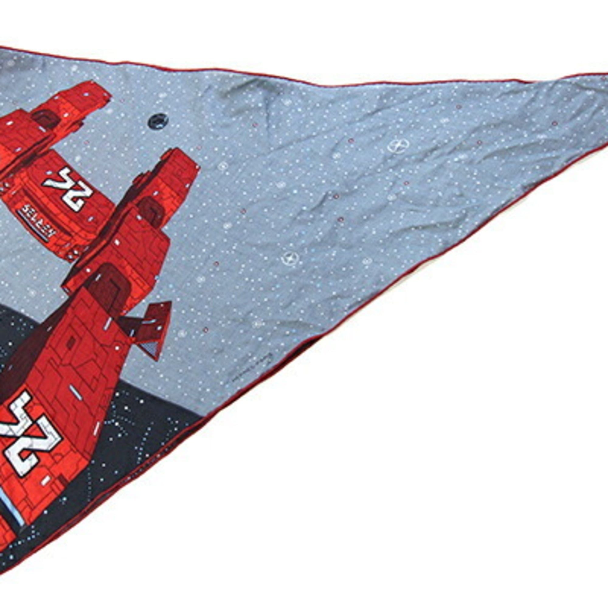 Hermes Hermes scarf/muffler, designed by Daisuke Nomura, Odyssey, gray/red, 70% cashmere, 30% silk, Losange diamond-shaped scarf, women's. Size ONE SIZE - 2 Thumbnail