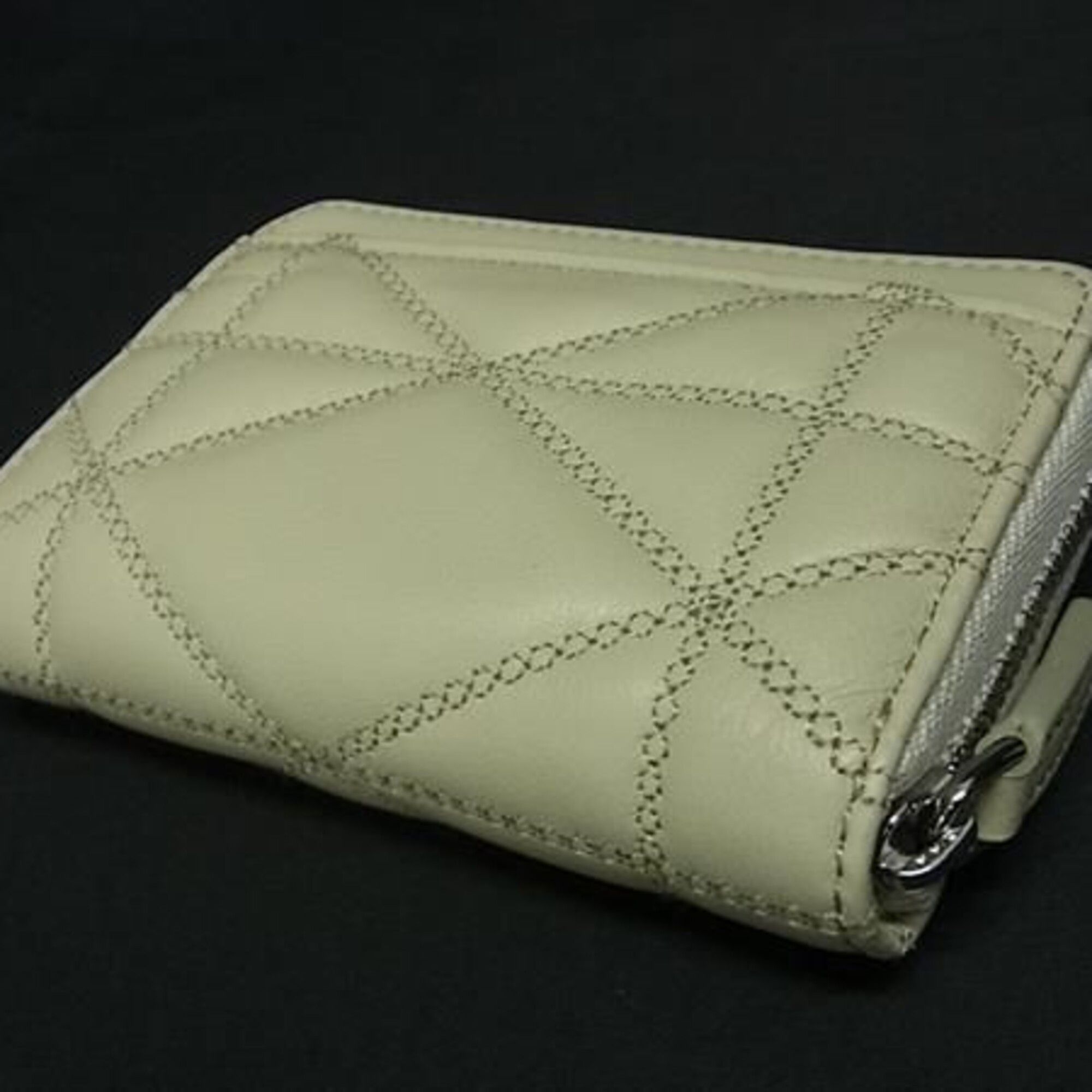 MCM MCM (MCM) Wallet/Coin Case MYL DSLM01 J3001 Light Beige Leather Women's Round Size ONE SIZE - 2 Thumbnail