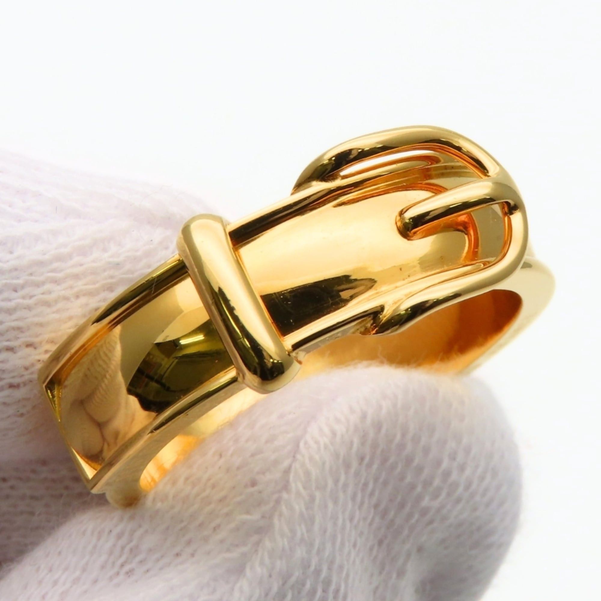 Hermes Hermes Scarf Ring, Ceinture Metal Gold Belt Motif, GP, Women's HERMES Size ONE SIZE - 6 Thumbnail