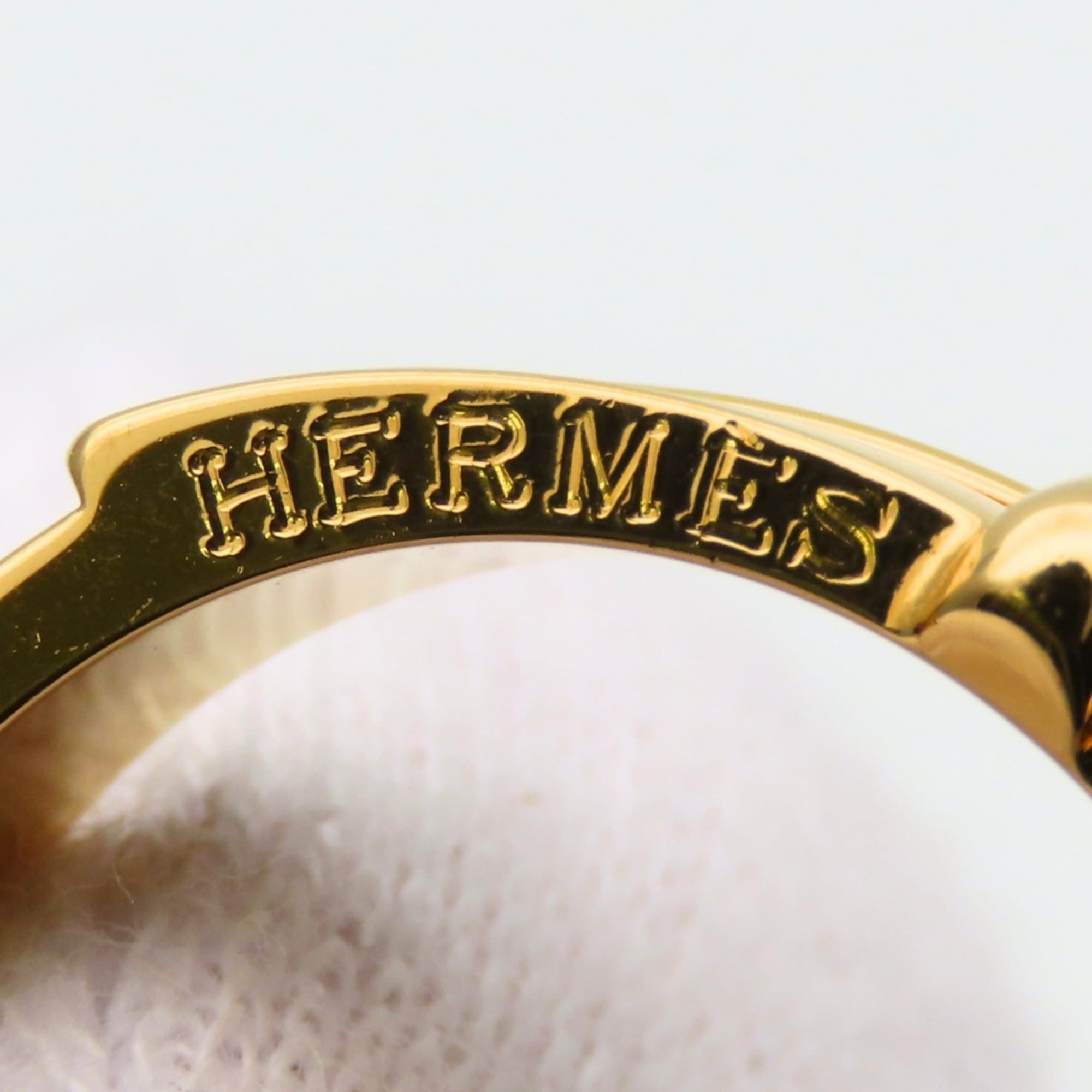 Hermes Hermes Scarf Ring, Ceinture Metal Gold Belt Motif, GP, Women's HERMES Size ONE SIZE - 7 Thumbnail