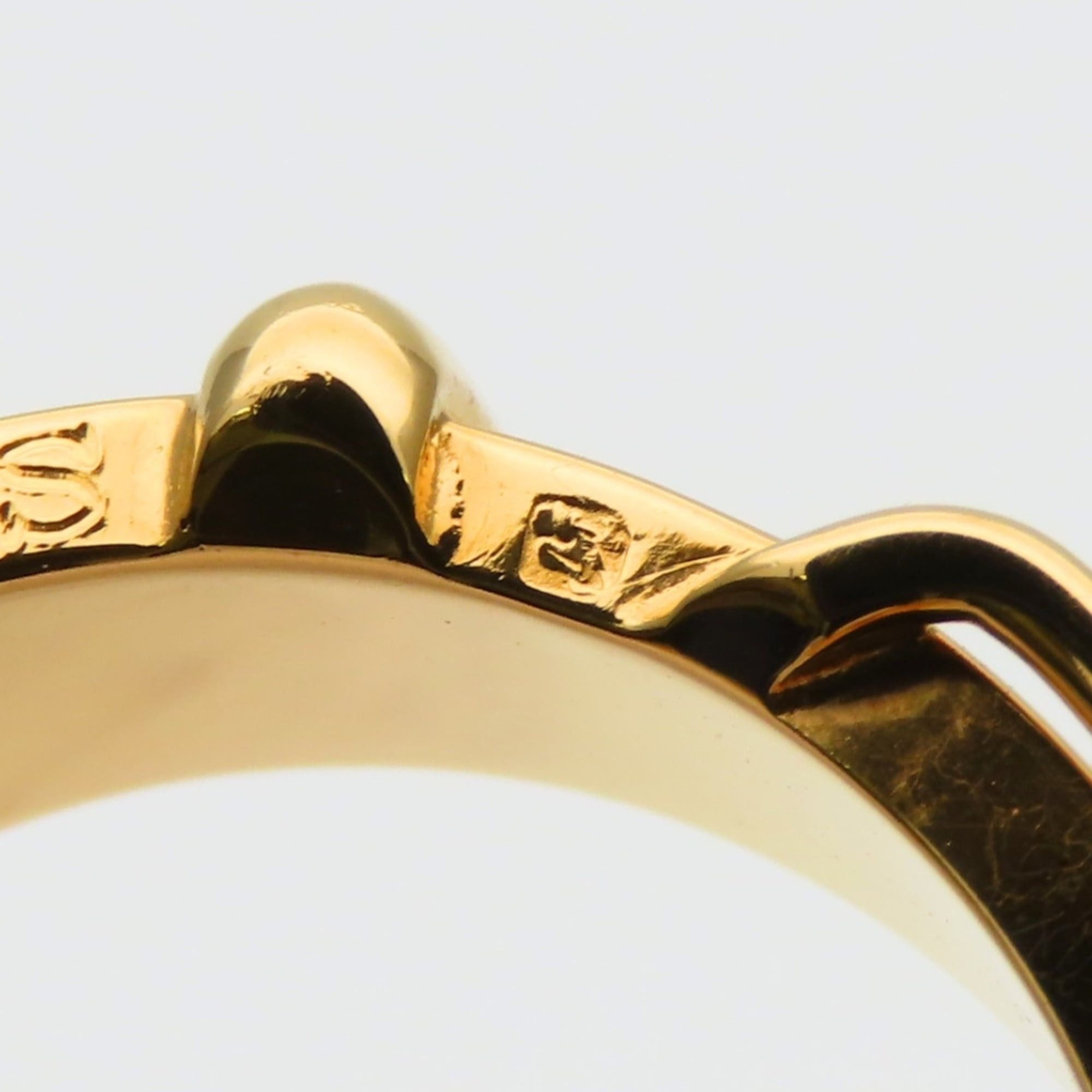 Hermes Hermes Scarf Ring, Ceinture Metal Gold Belt Motif, GP, Women's HERMES Size ONE SIZE - 8 Thumbnail