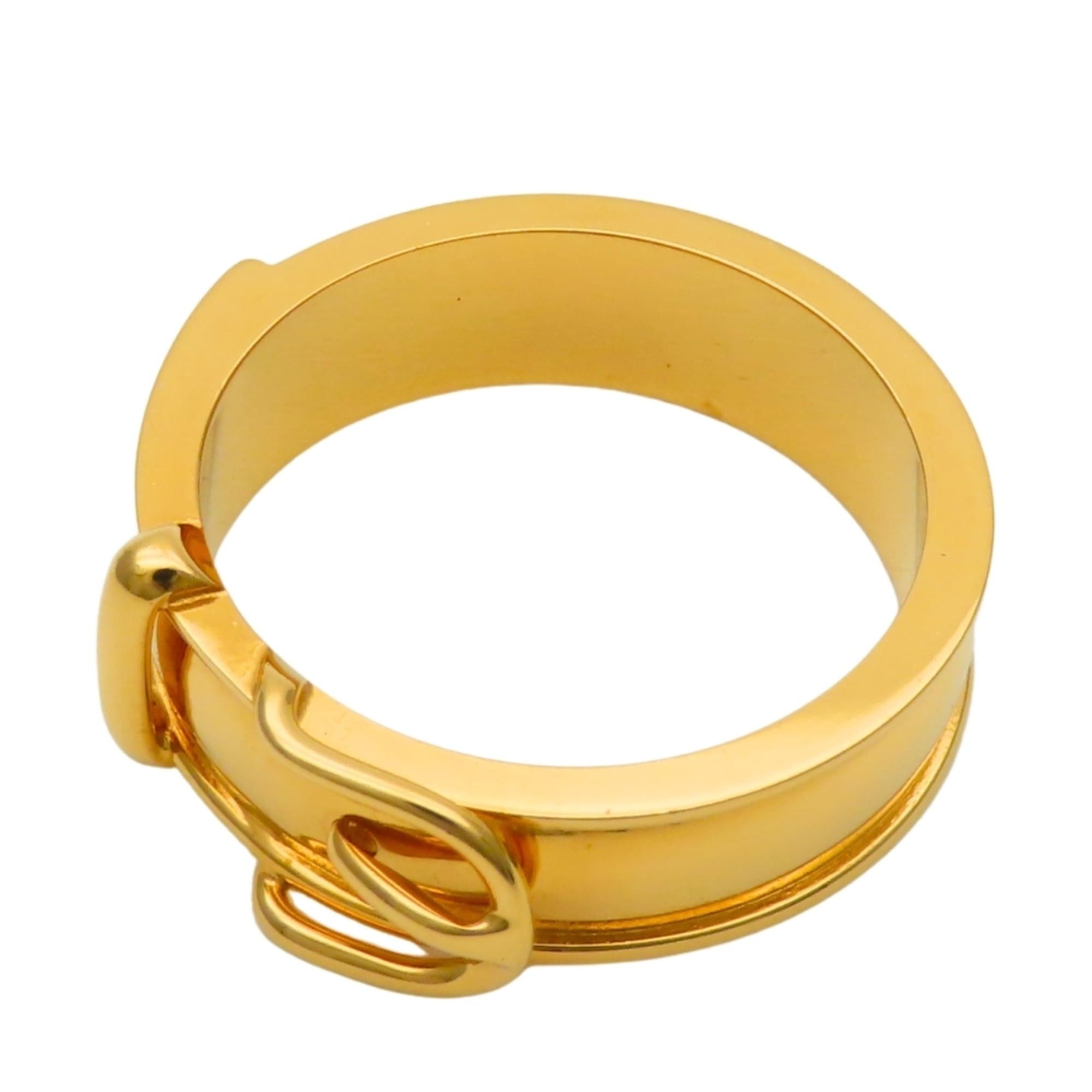 Hermes Hermes Scarf Ring, Ceinture Metal Gold Belt Motif, GP, Women's HERMES Size ONE SIZE - 5 Thumbnail