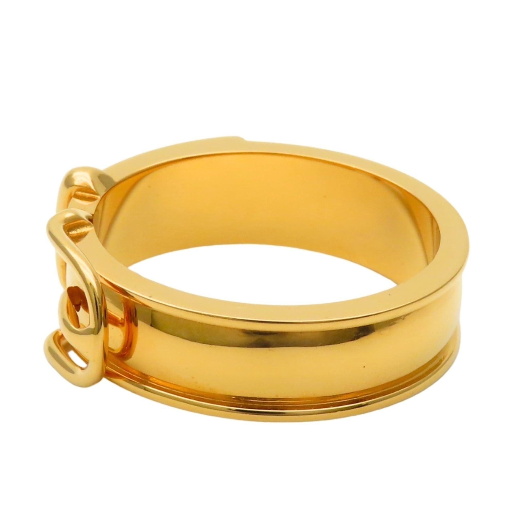 Hermes Hermes Scarf Ring, Ceinture Metal Gold Belt Motif, GP, Women's HERMES Size ONE SIZE - 3 Thumbnail