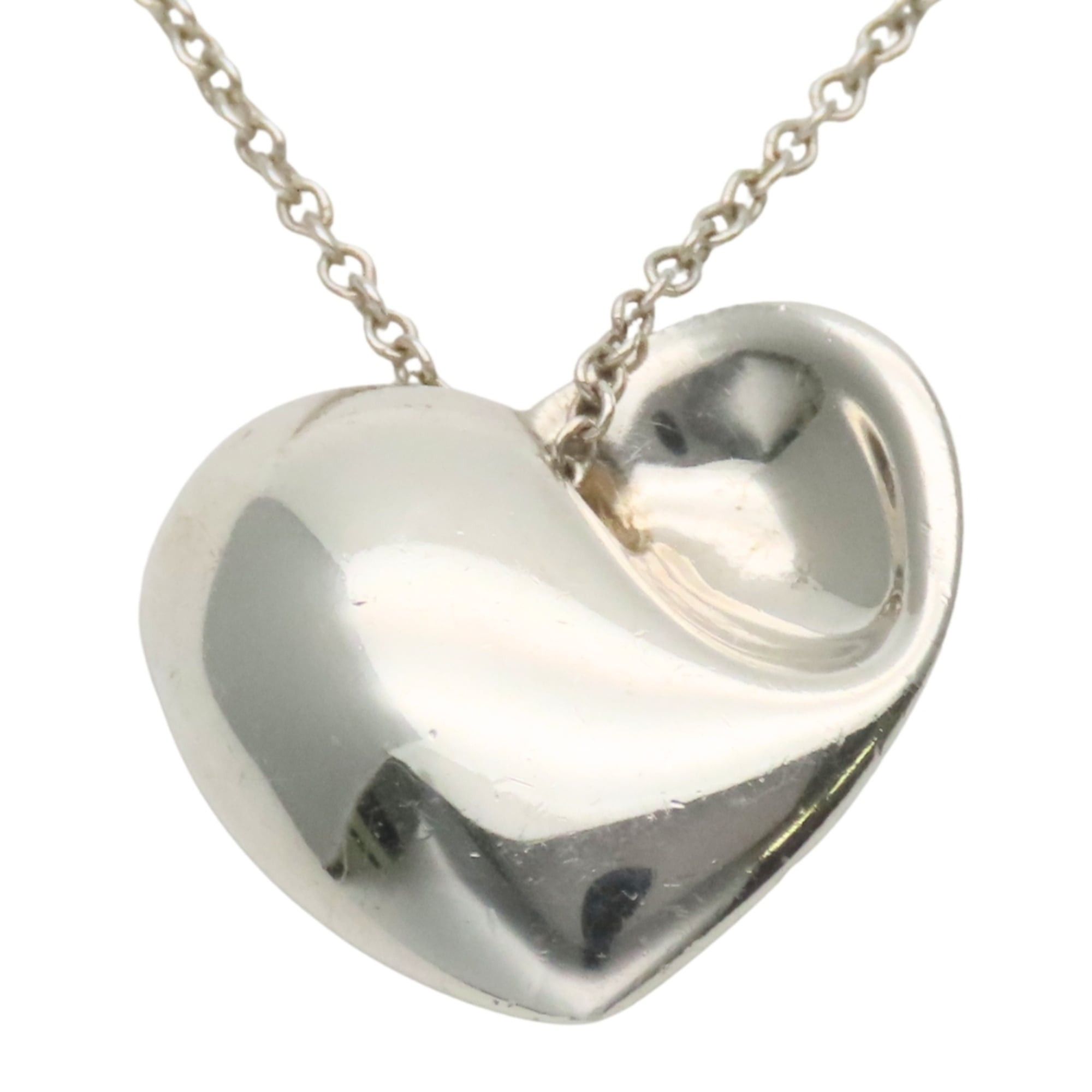 Tiffany & Co. Tiffany & Co. Fold Heart Necklace, Sterling Silver 925, Women's. Size ONE SIZE - 3 Thumbnail