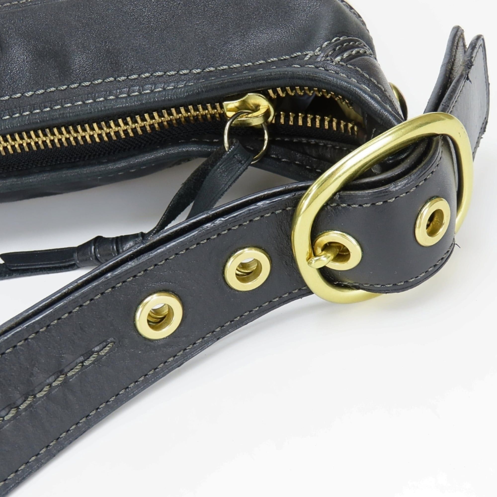 Coach Coach Shoulder Bag Signature F11437 Canvas Leather Beige Black Women's COACH Size ONE SIZE - 13 Thumbnail