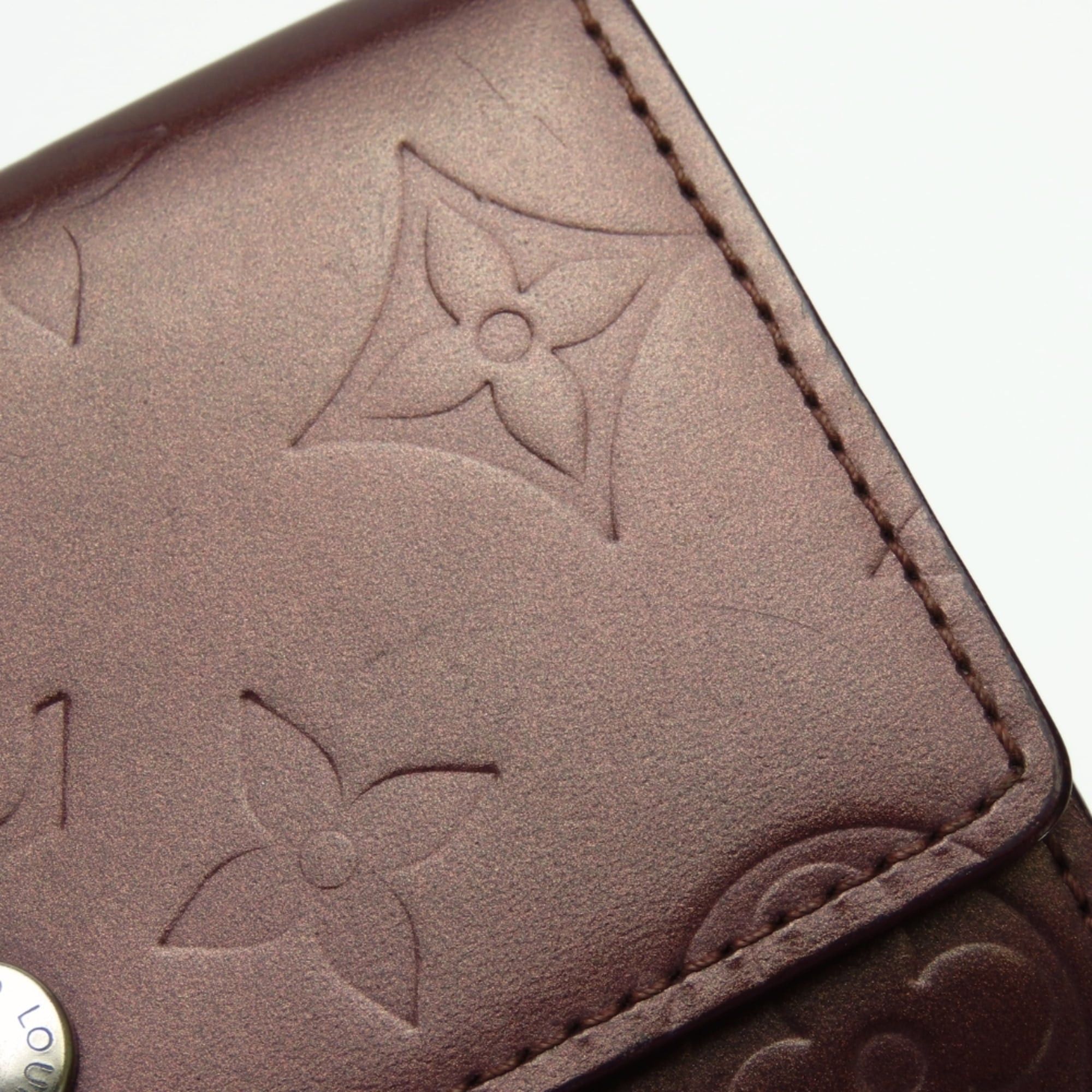 Louis Vuitton Louis Vuitton Tri-fold Wallet Porte Monnaie Billet Carte Credit M65116 Monogram Mat Violet Bordeaux Women's LOUIS VUITTON Size ONE SIZE - 8 Thumbnail