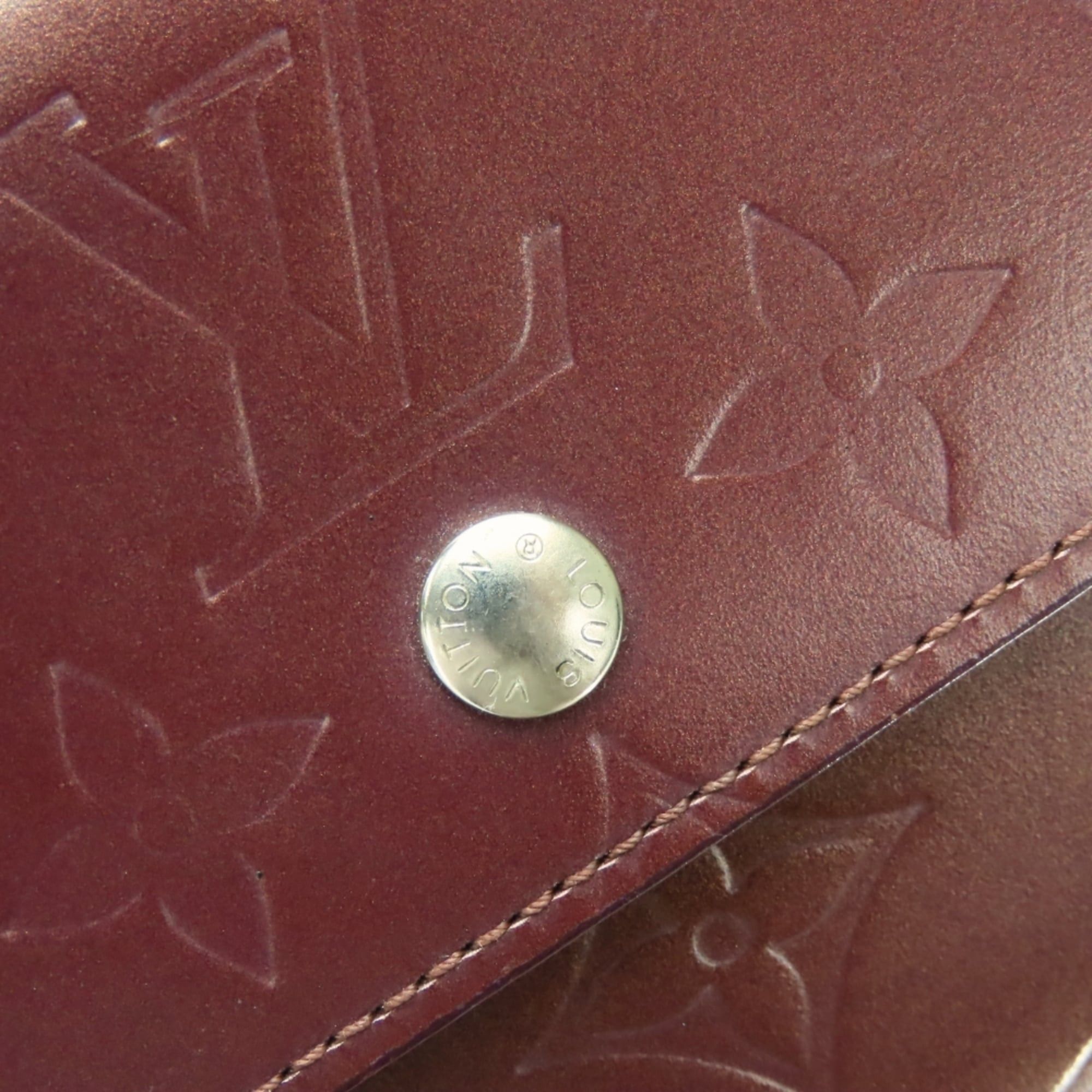 Louis Vuitton Louis Vuitton Tri-fold Wallet Porte Monnaie Billet Carte Credit M65116 Monogram Mat Violet Bordeaux Women's LOUIS VUITTON Size ONE SIZE - 7 Thumbnail