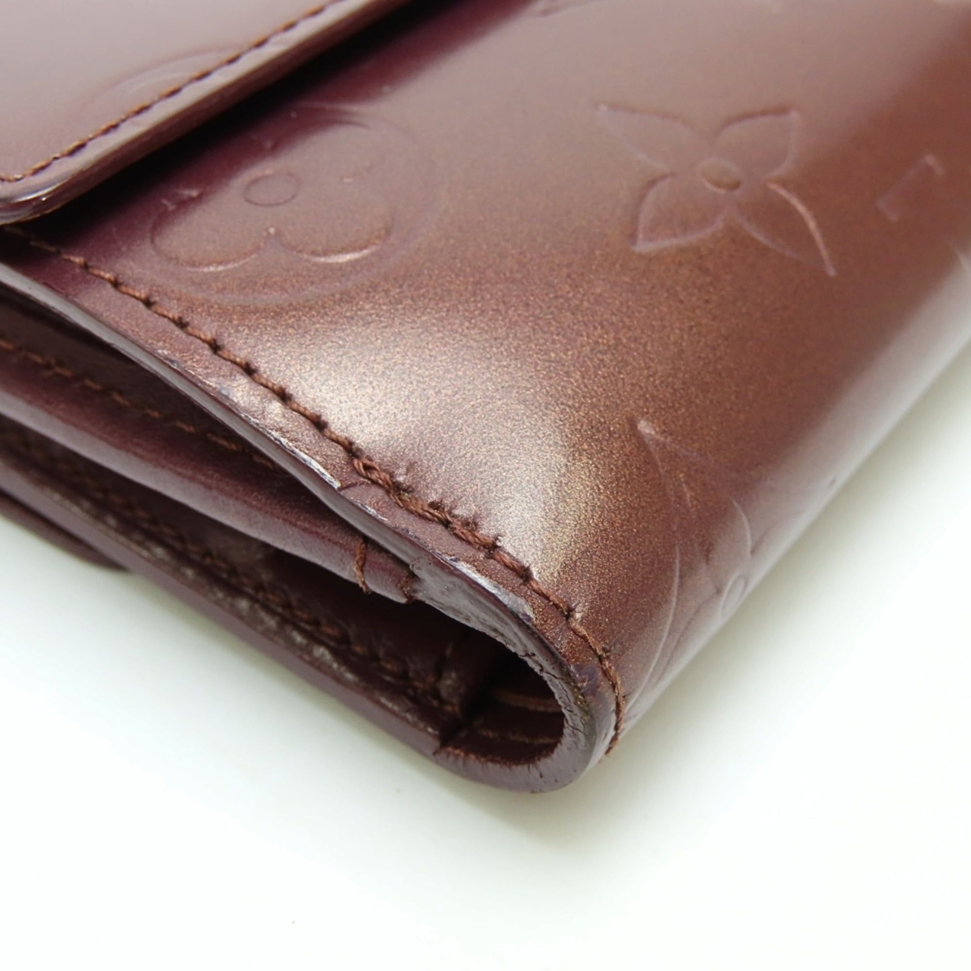 Louis Vuitton Louis Vuitton Tri-fold Wallet Porte Monnaie Billet Carte Credit M65116 Monogram Mat Violet Bordeaux Women's LOUIS VUITTON Size ONE SIZE - 5 Thumbnail
