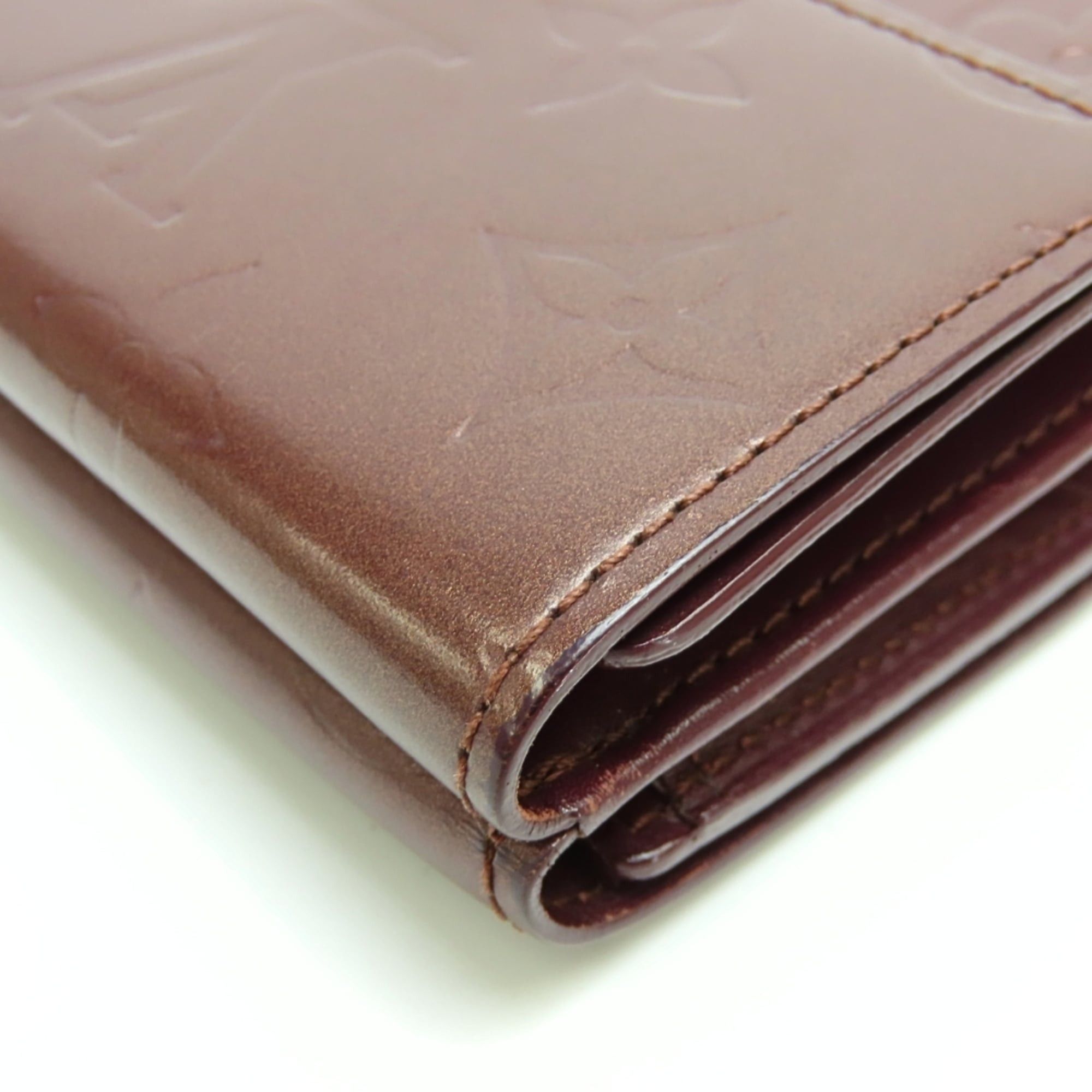 Louis Vuitton Louis Vuitton Tri-fold Wallet Porte Monnaie Billet Carte Credit M65116 Monogram Mat Violet Bordeaux Women's LOUIS VUITTON Size ONE SIZE - 6 Thumbnail