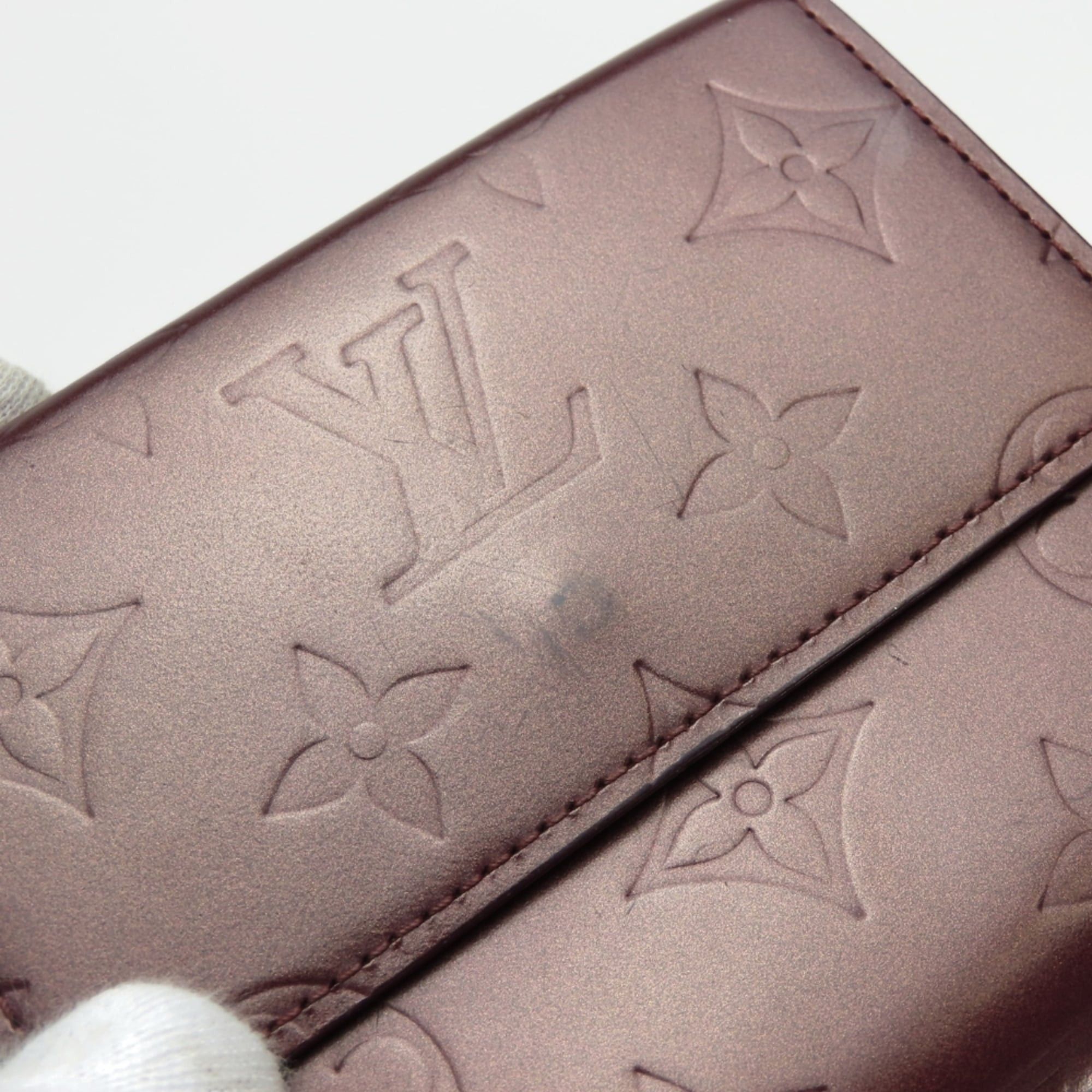 Louis Vuitton Louis Vuitton Tri-fold Wallet Porte Monnaie Billet Carte Credit M65116 Monogram Mat Violet Bordeaux Women's LOUIS VUITTON Size ONE SIZE - 13 Thumbnail