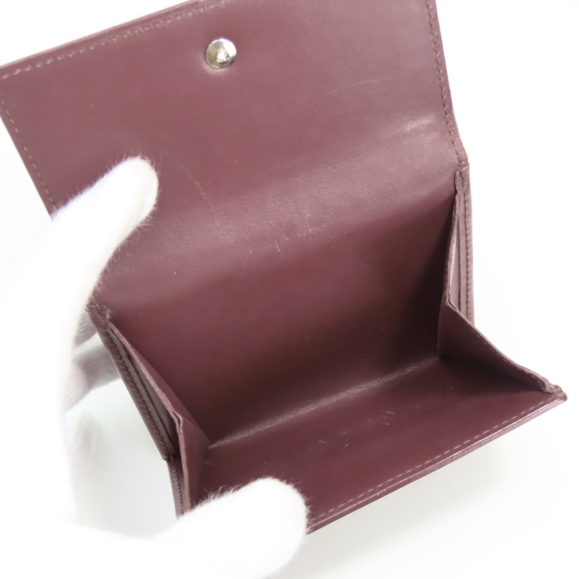Louis Vuitton Louis Vuitton Tri-fold Wallet Porte Monnaie Billet Carte Credit M65116 Monogram Mat Violet Bordeaux Women's LOUIS VUITTON Size ONE SIZE - 9 Thumbnail