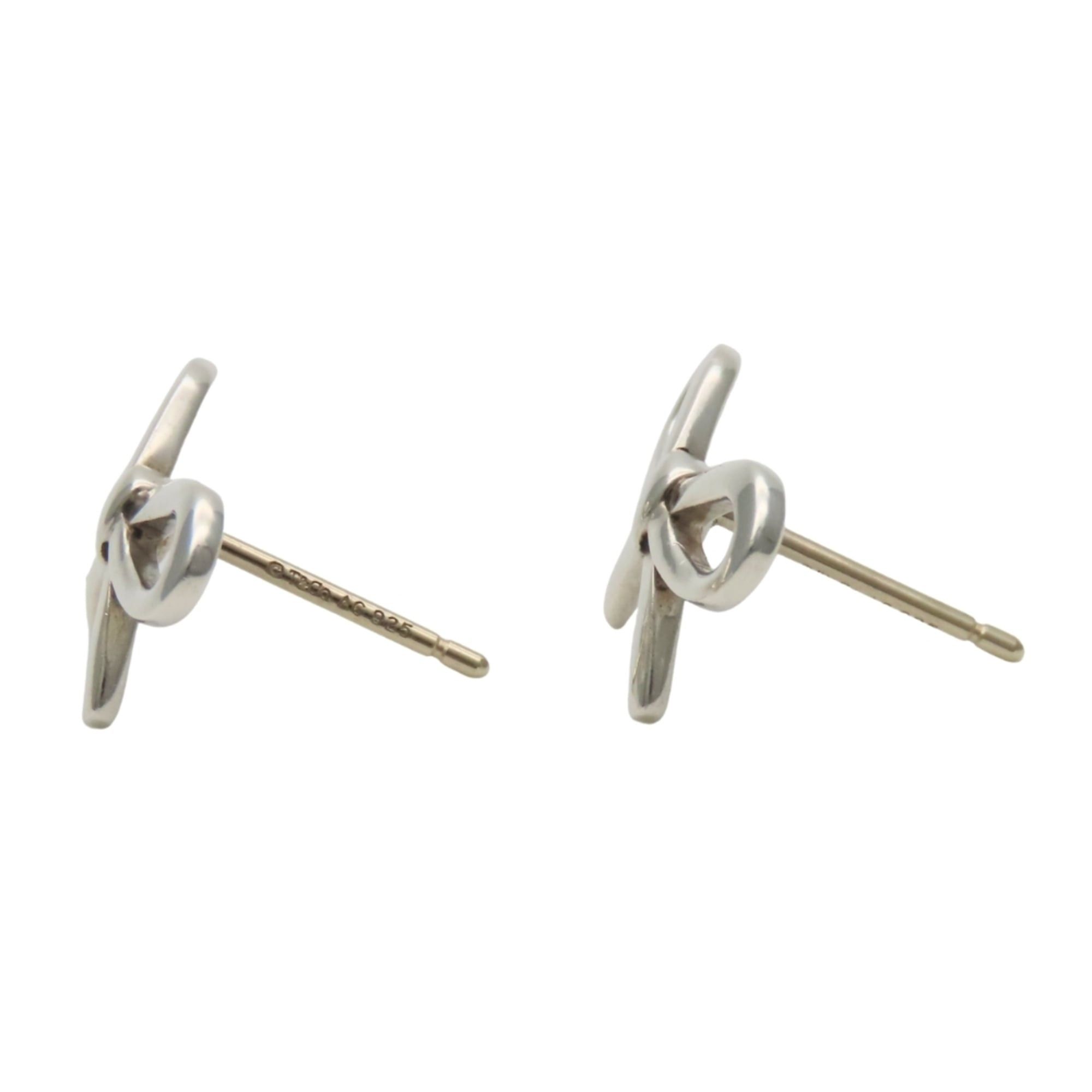 Tiffany & Co. Tiffany & Co. Ribbon Bow Earrings, Sterling Silver 925, Women's. Size ONE SIZE - 3 Thumbnail