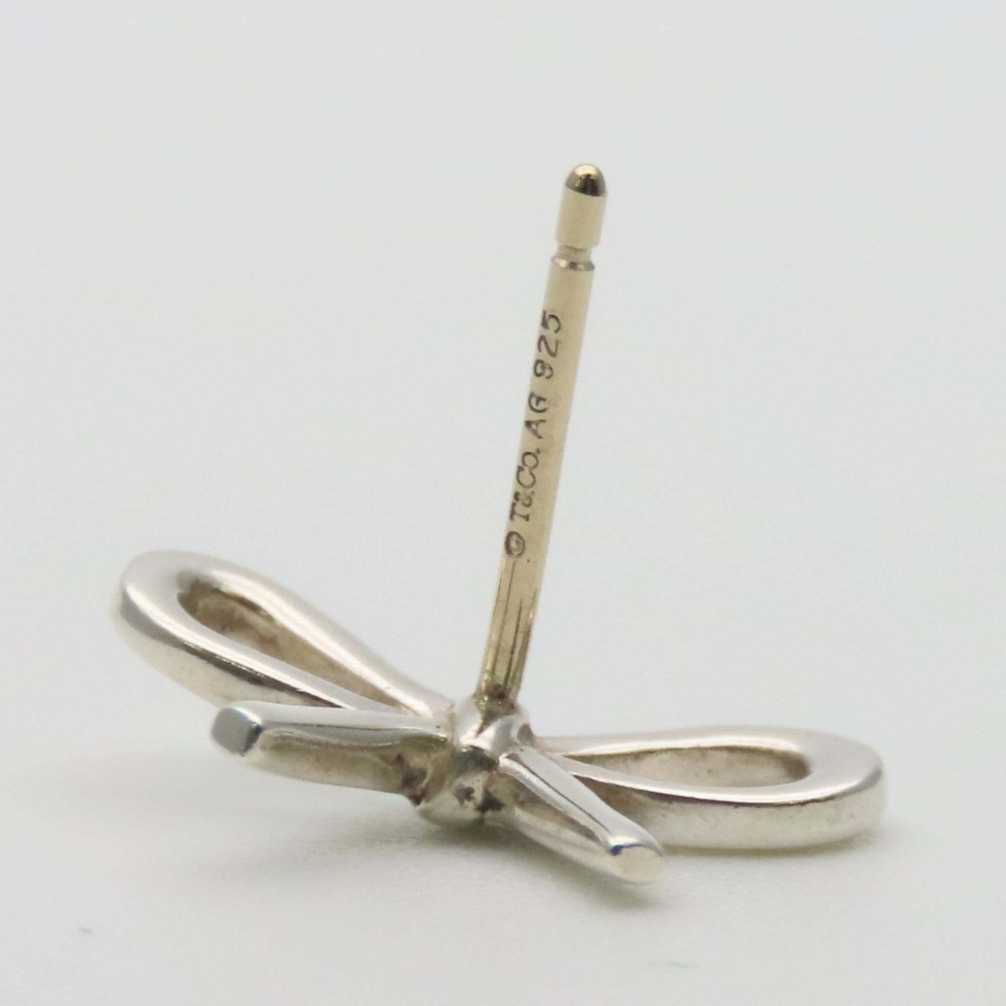 Tiffany & Co. Tiffany & Co. Ribbon Bow Earrings, Sterling Silver 925, Women's. Size ONE SIZE - 5 Thumbnail