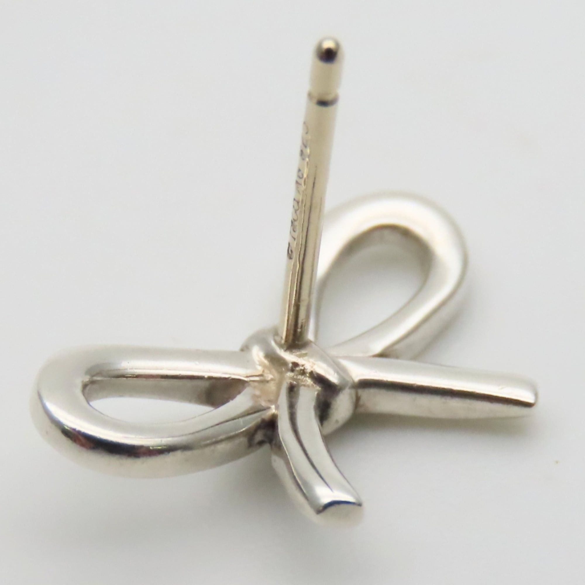 Tiffany & Co. Tiffany & Co. Ribbon Bow Earrings, Sterling Silver 925, Women's. Size ONE SIZE - 6 Thumbnail