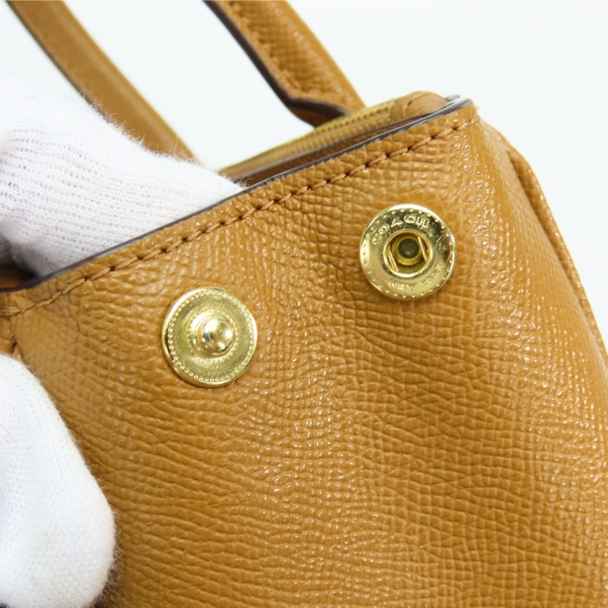 Coach Coach handbag 44952 Leather Camel Brown Shoulder Bag for Women COACH Size ONE SIZE - 11 Thumbnail