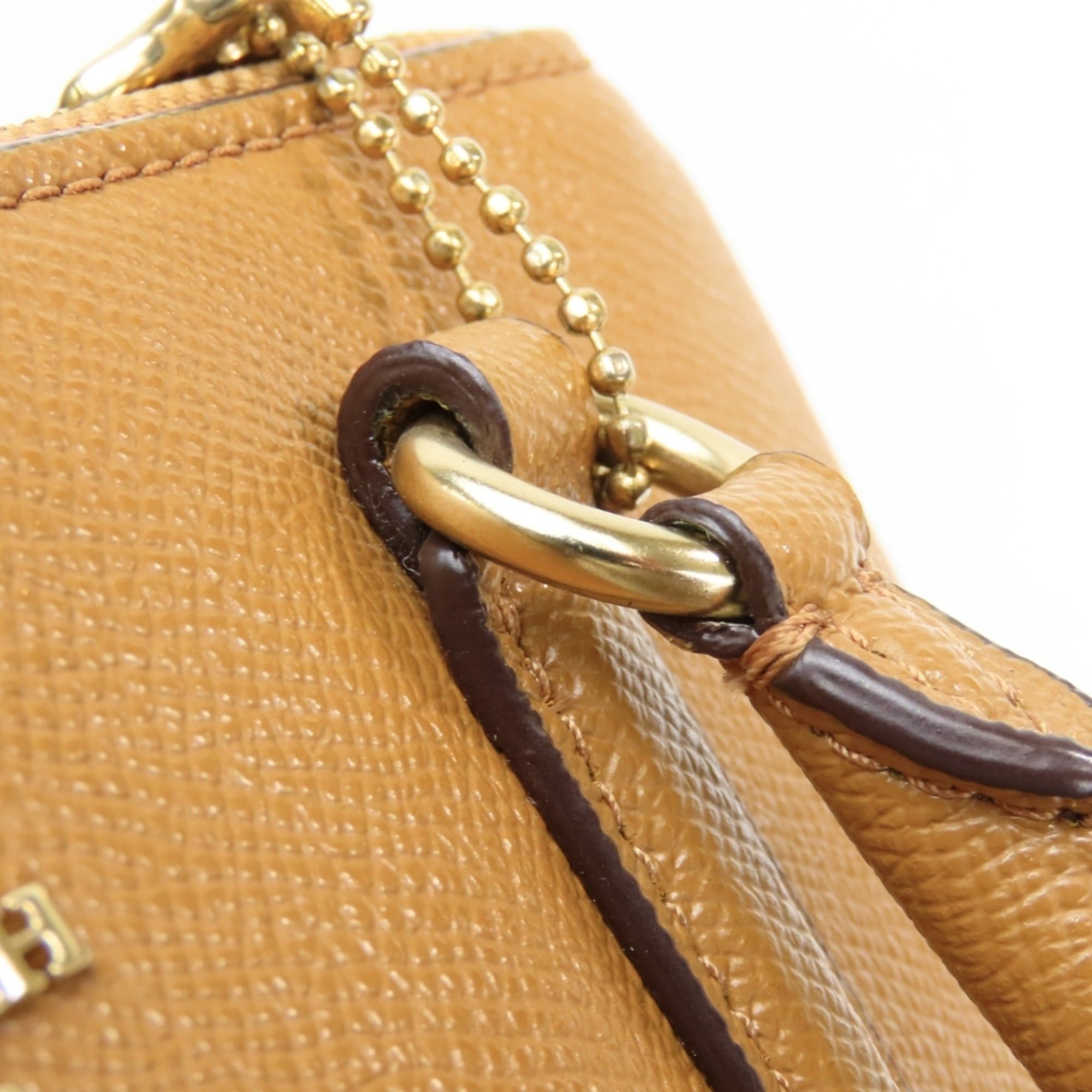 Coach Coach handbag 44952 Leather Camel Brown Shoulder Bag for Women COACH Size ONE SIZE - 14 Thumbnail