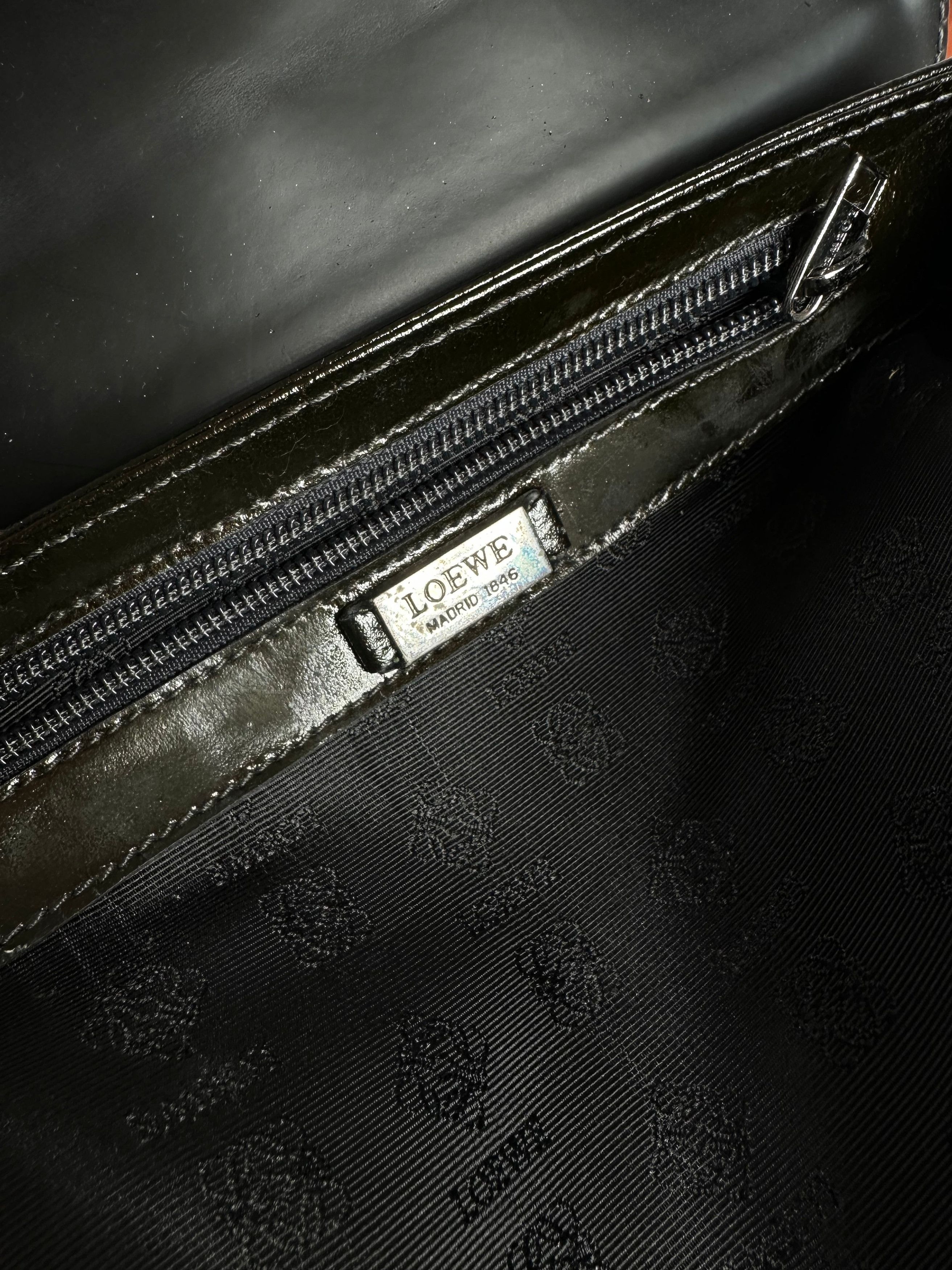 Loewe Vintage Madrid Leather Handbag Black Size ONE SIZE - 4 Thumbnail