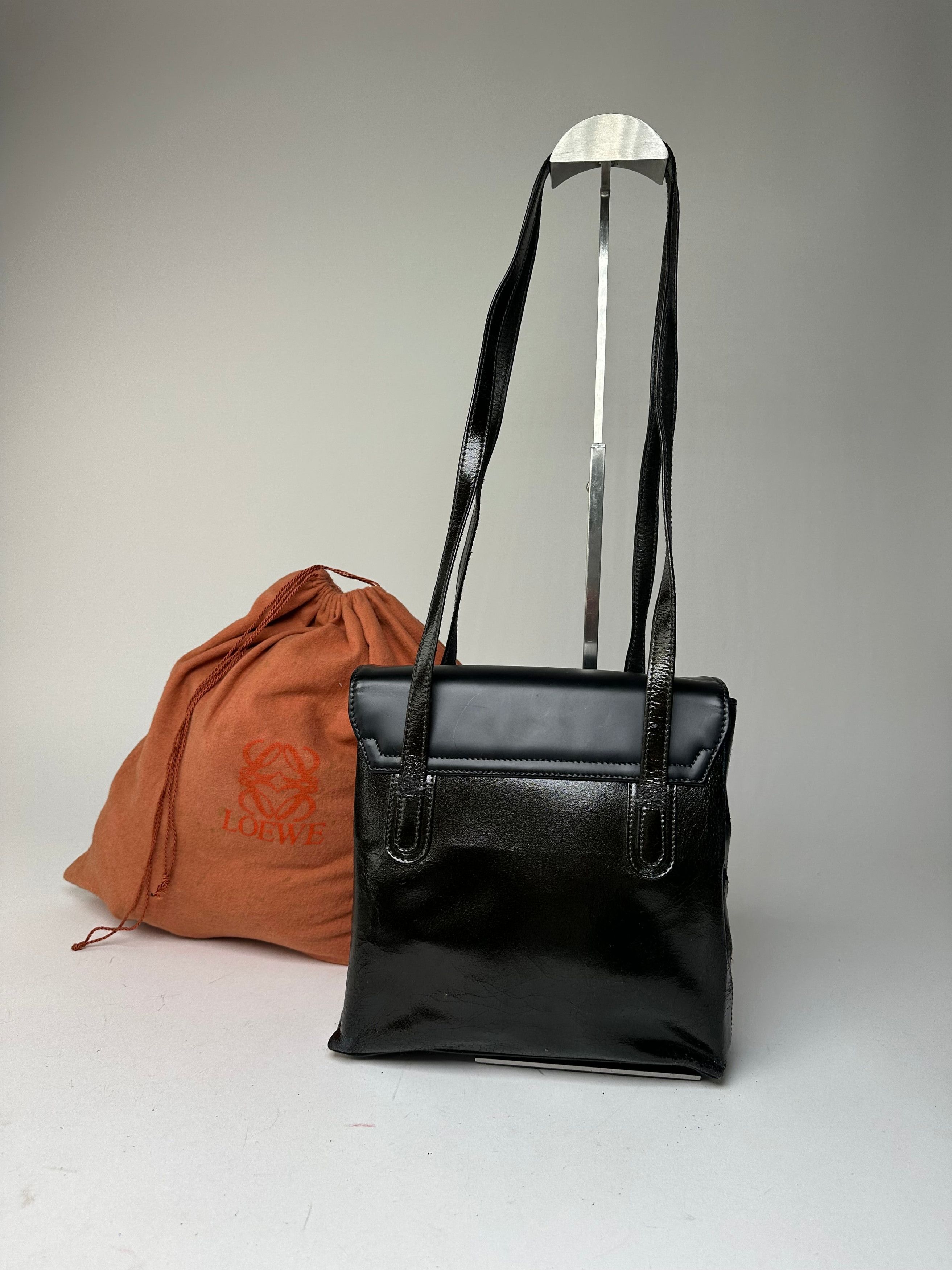 Loewe Vintage Madrid Leather Handbag Black Size ONE SIZE - 2 Thumbnail