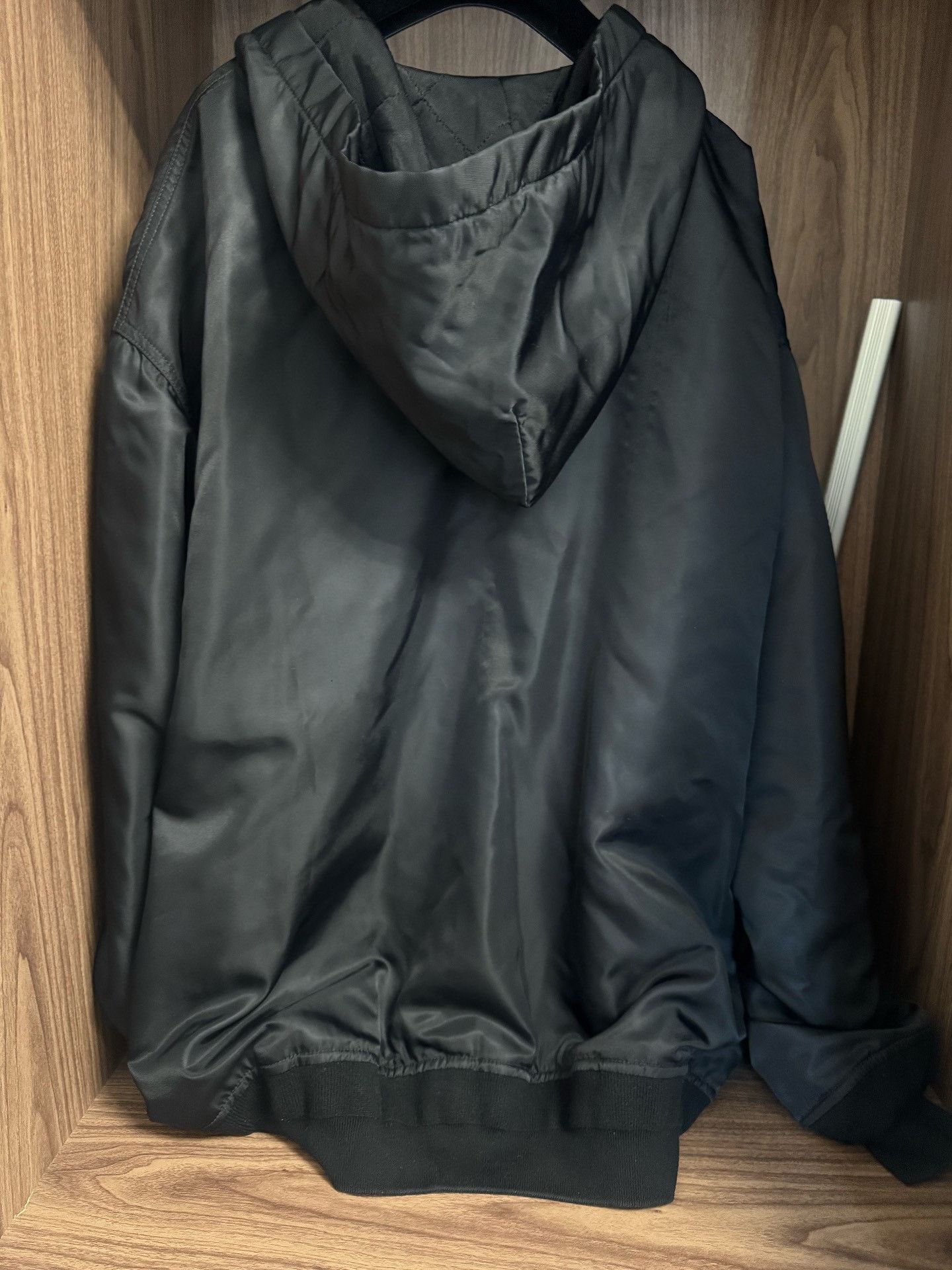 Balenciaga Balenciaga Nylon Satin Zip Hooded Jacket Size US S / EU 44-46 / 1 - 3 Thumbnail