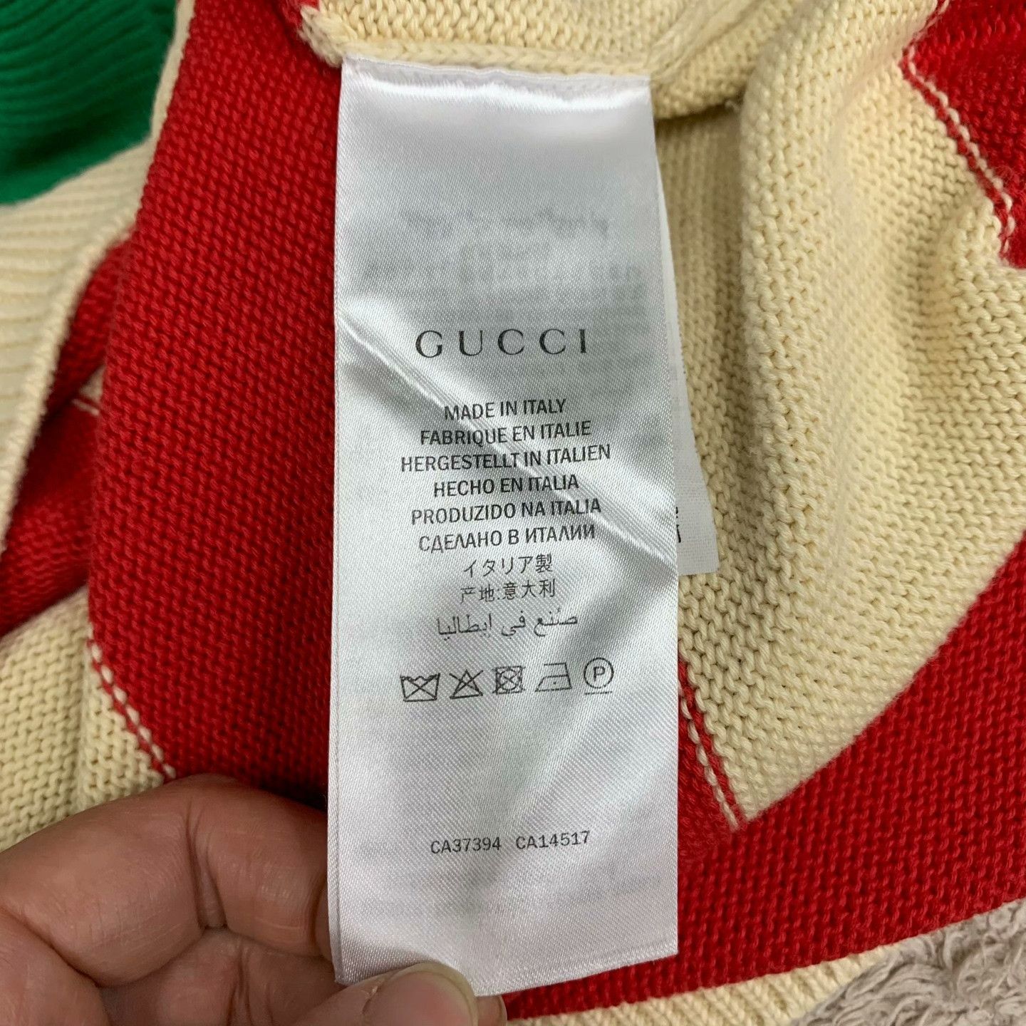 Gucci Gucci Double G Striped Polo Sweater Size US XL / EU 56 / 4 - 7 Thumbnail