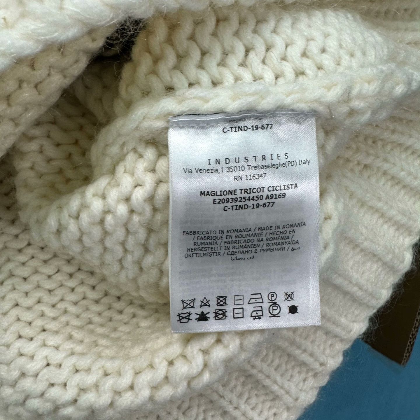 Moncler Moncler Off-White High-Neck Knit Sweater Size US L / EU 52-54 / 3 - 4 Thumbnail