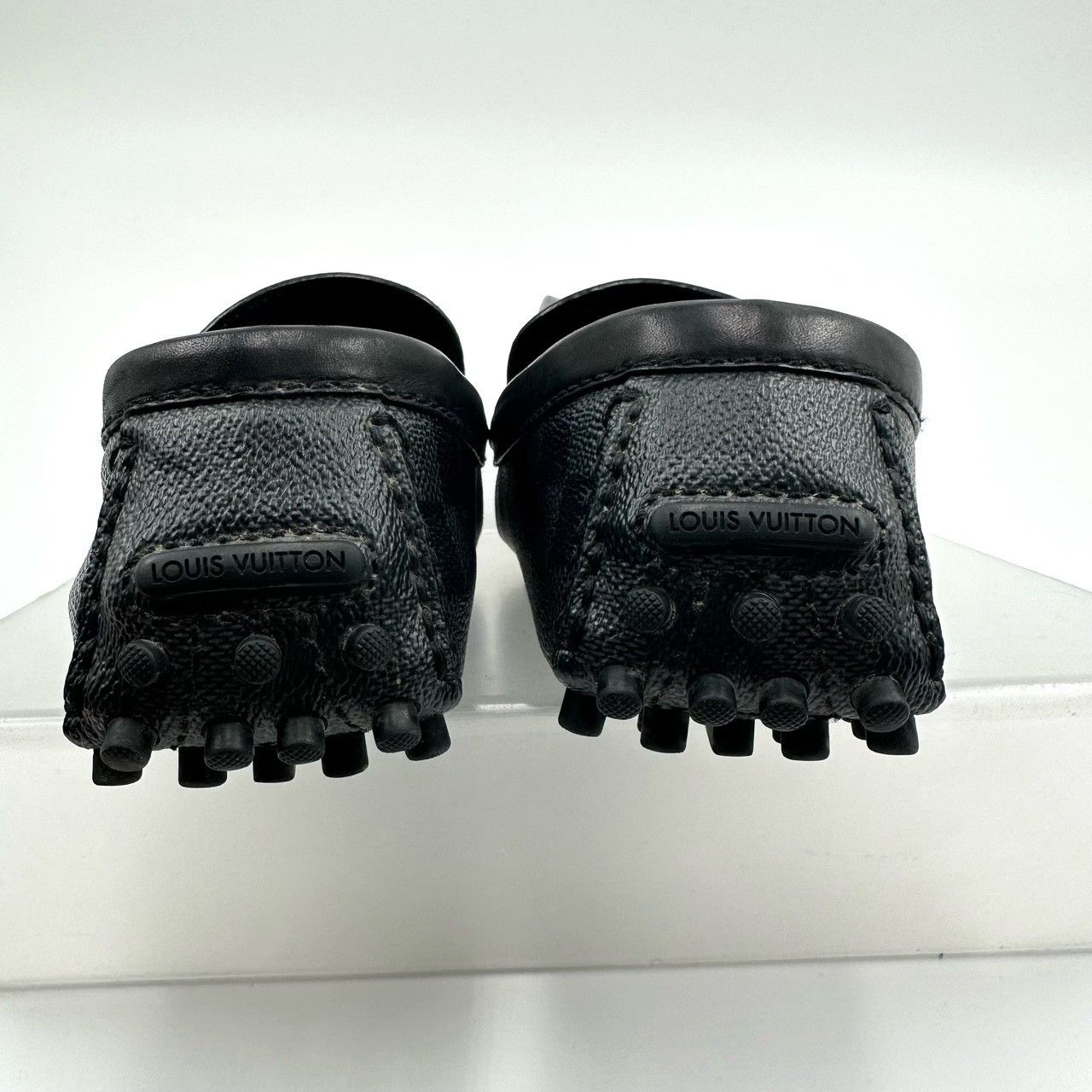 Louis Vuitton Louis Vuitton Black Gray Check Loafers Size US 6.5 / EU 39-40 - 4 Thumbnail