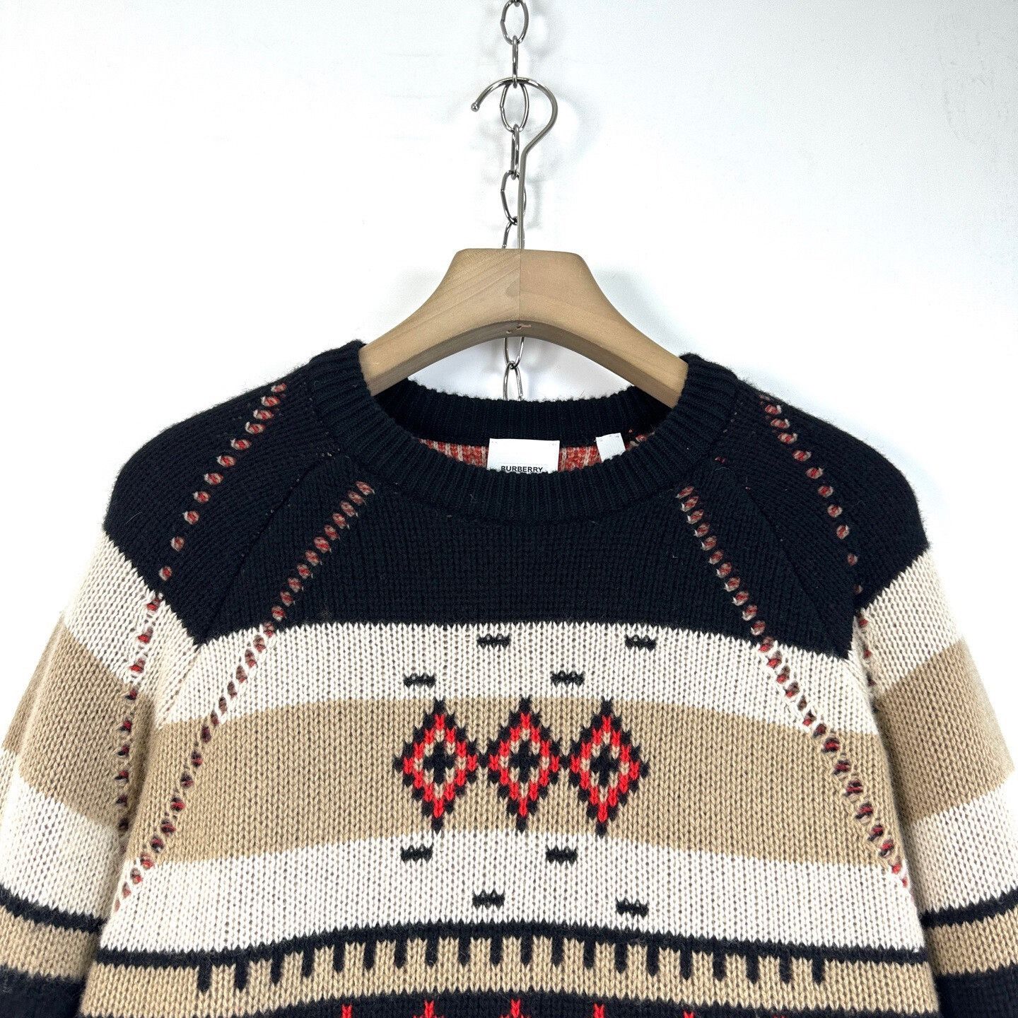 Burberry Burberry Men's Retro Pattern Crewneck Sweater Size US S / EU 44-46 / 1 - 3 Thumbnail