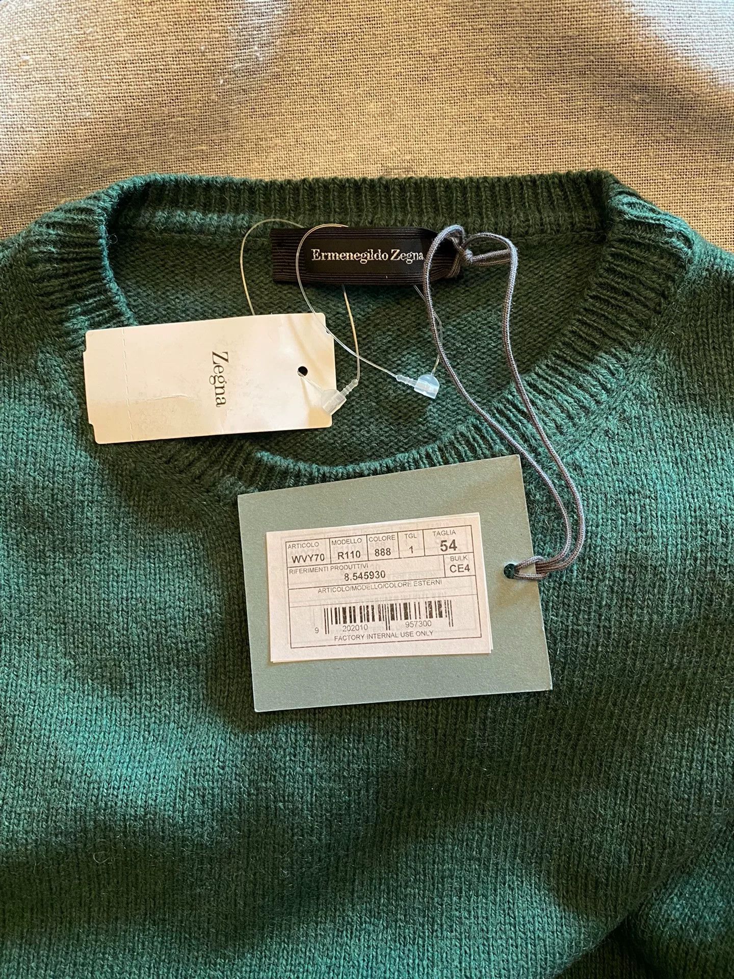 Ermenegildo Zegna ZEGNA EZ Main Line Yak Hair Sweater Size US L / EU 52-54 / 3 - 4 Thumbnail