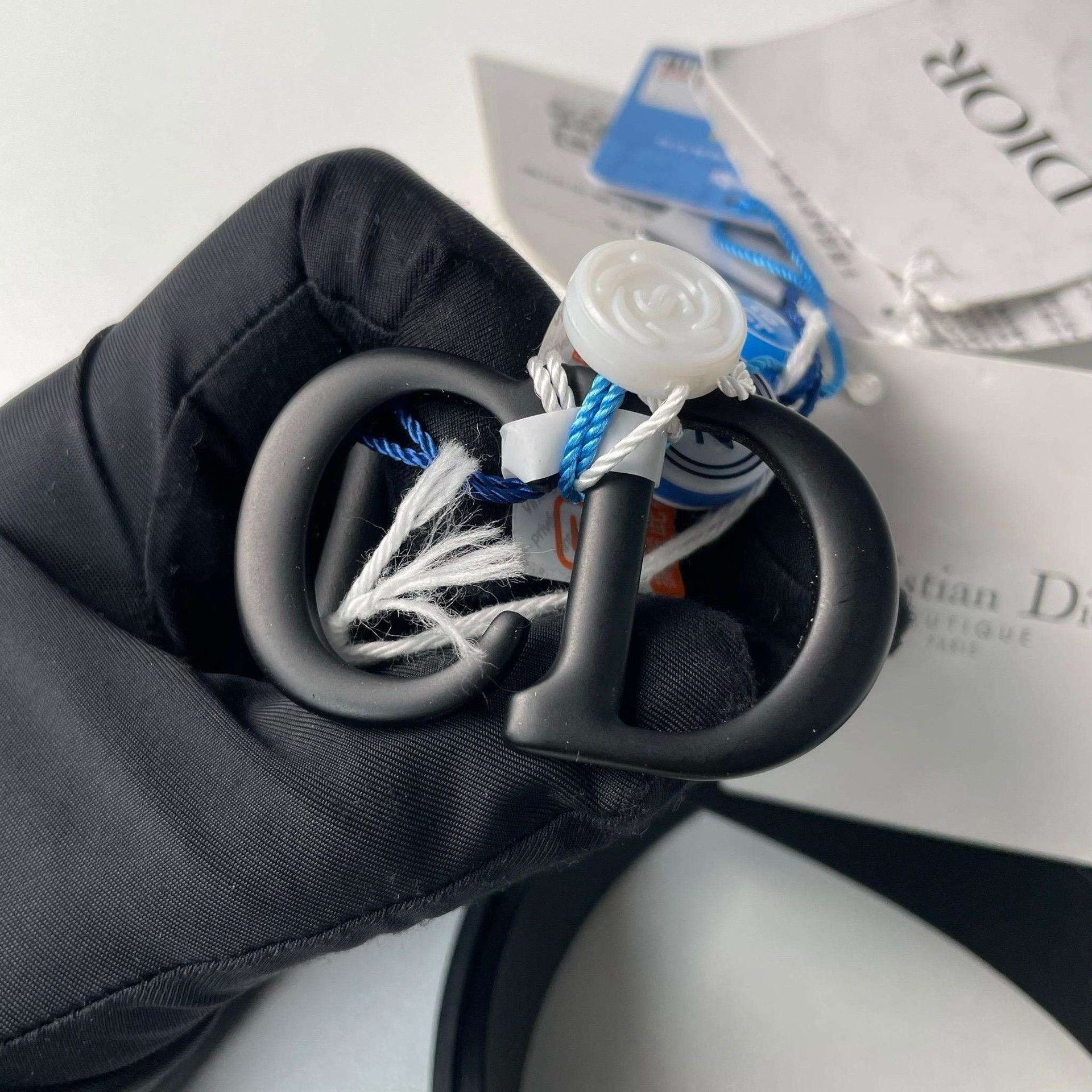 Dior Dior Black Saddle Buckle Matte Leather Belt Size ONE SIZE - 2 Thumbnail