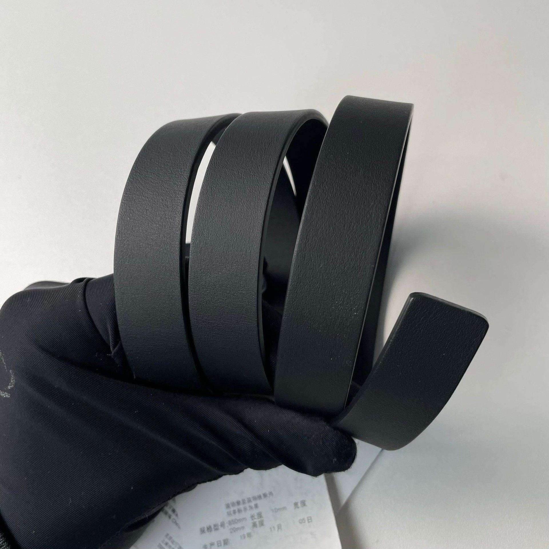 Dior Dior Black Saddle Buckle Matte Leather Belt Size ONE SIZE - 6 Thumbnail