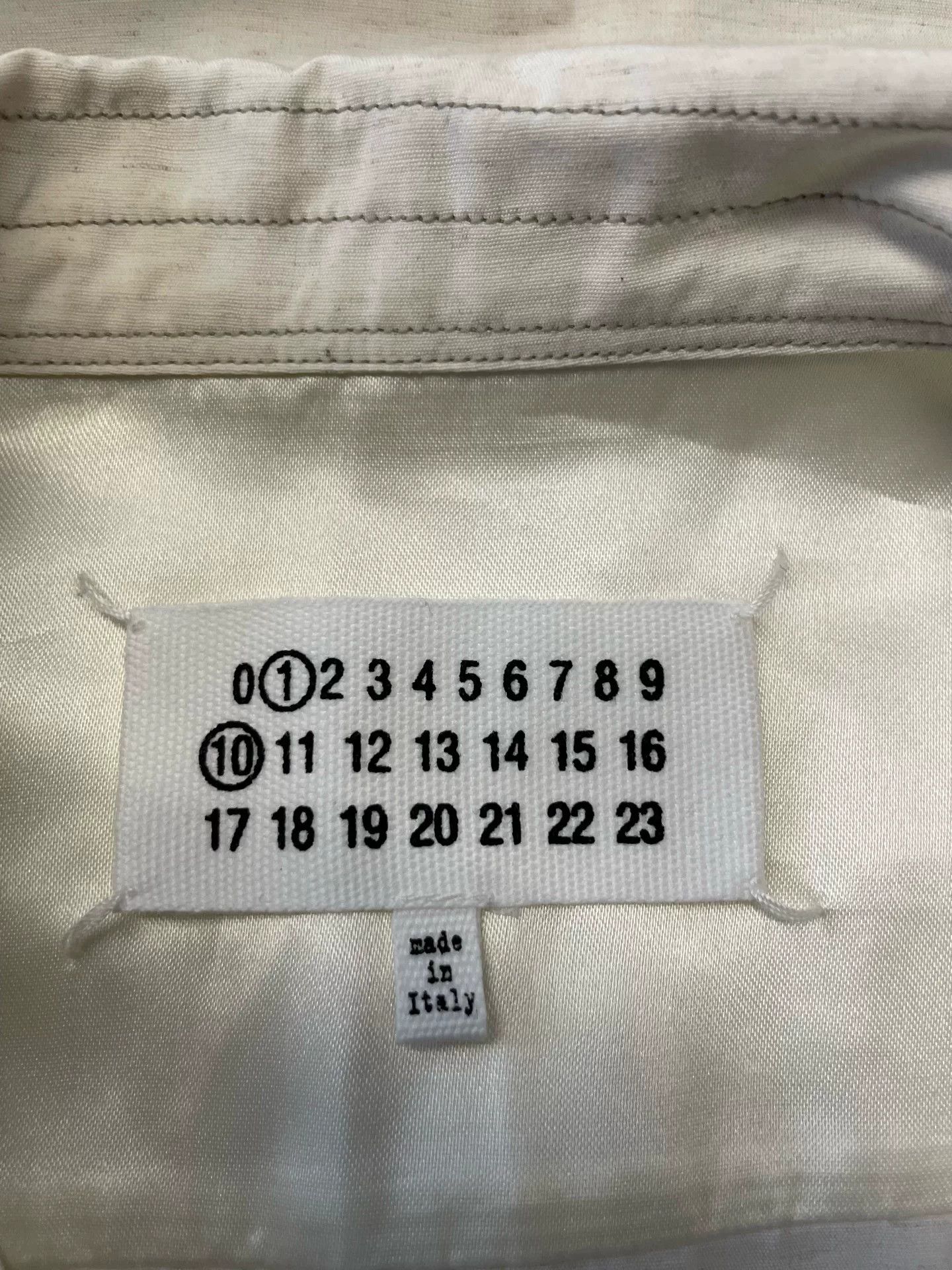Maison Margiela Maison Margiela White Short-Sleeve Button-Up Size US M / EU 48-50 / 2 - 5 Thumbnail