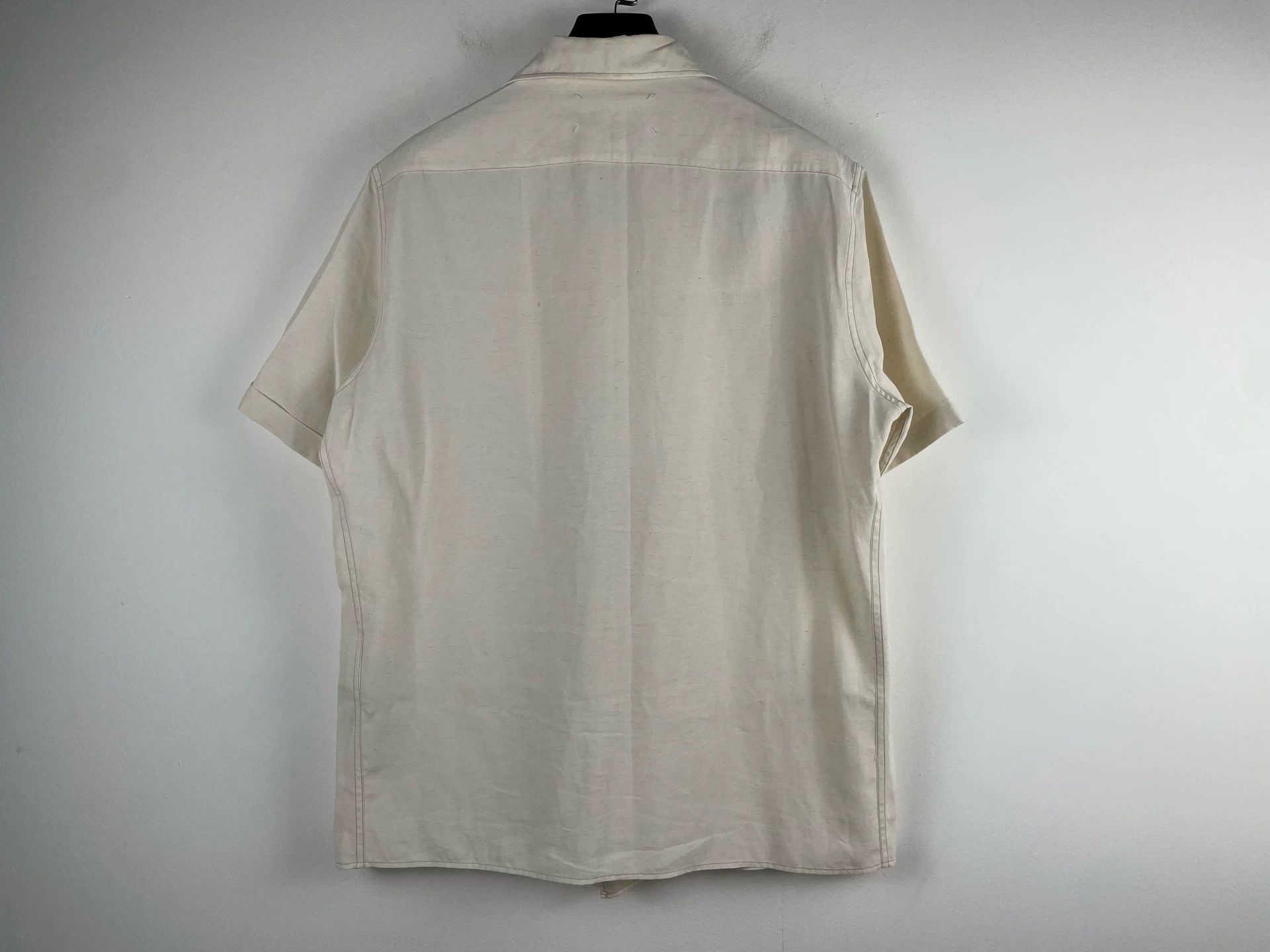 Maison Margiela Maison Margiela White Short-Sleeve Button-Up Size US M / EU 48-50 / 2 - 2 Thumbnail