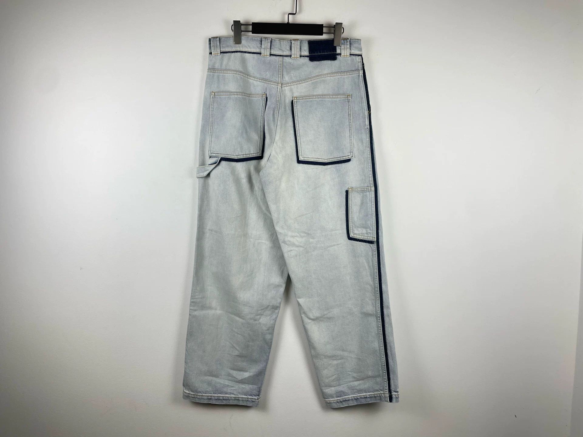 Maison Margiela Maison Margiela Washed Denim Wide-Leg Pants Size US 31 - 2 Thumbnail