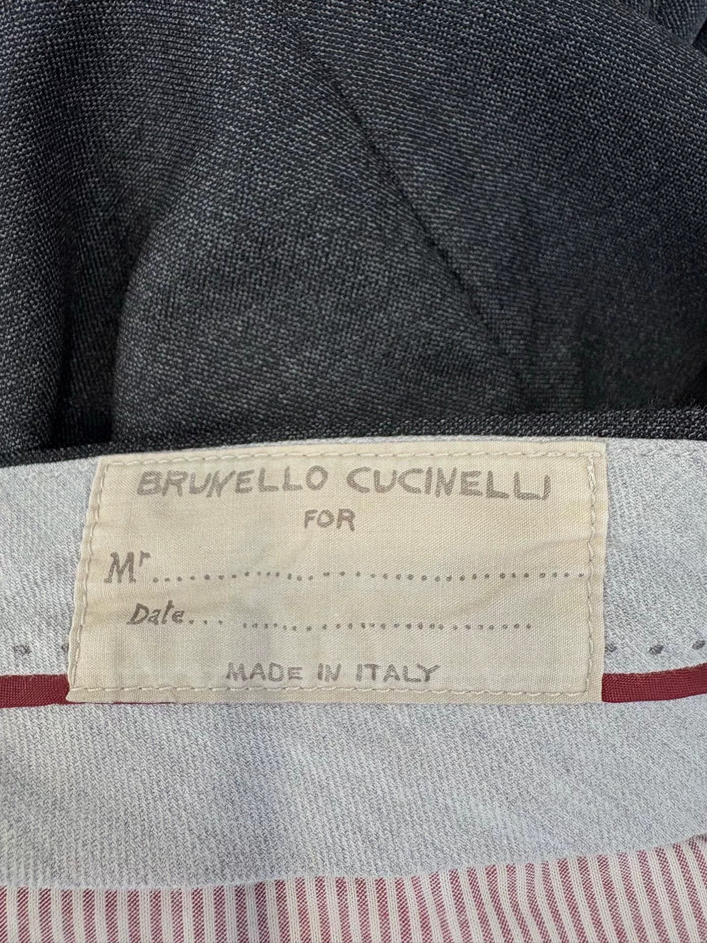 Brunello Cucinelli Brunello Cucinelli Dark Gray Wool Pants Size US 34 / EU 50 - 3 Thumbnail