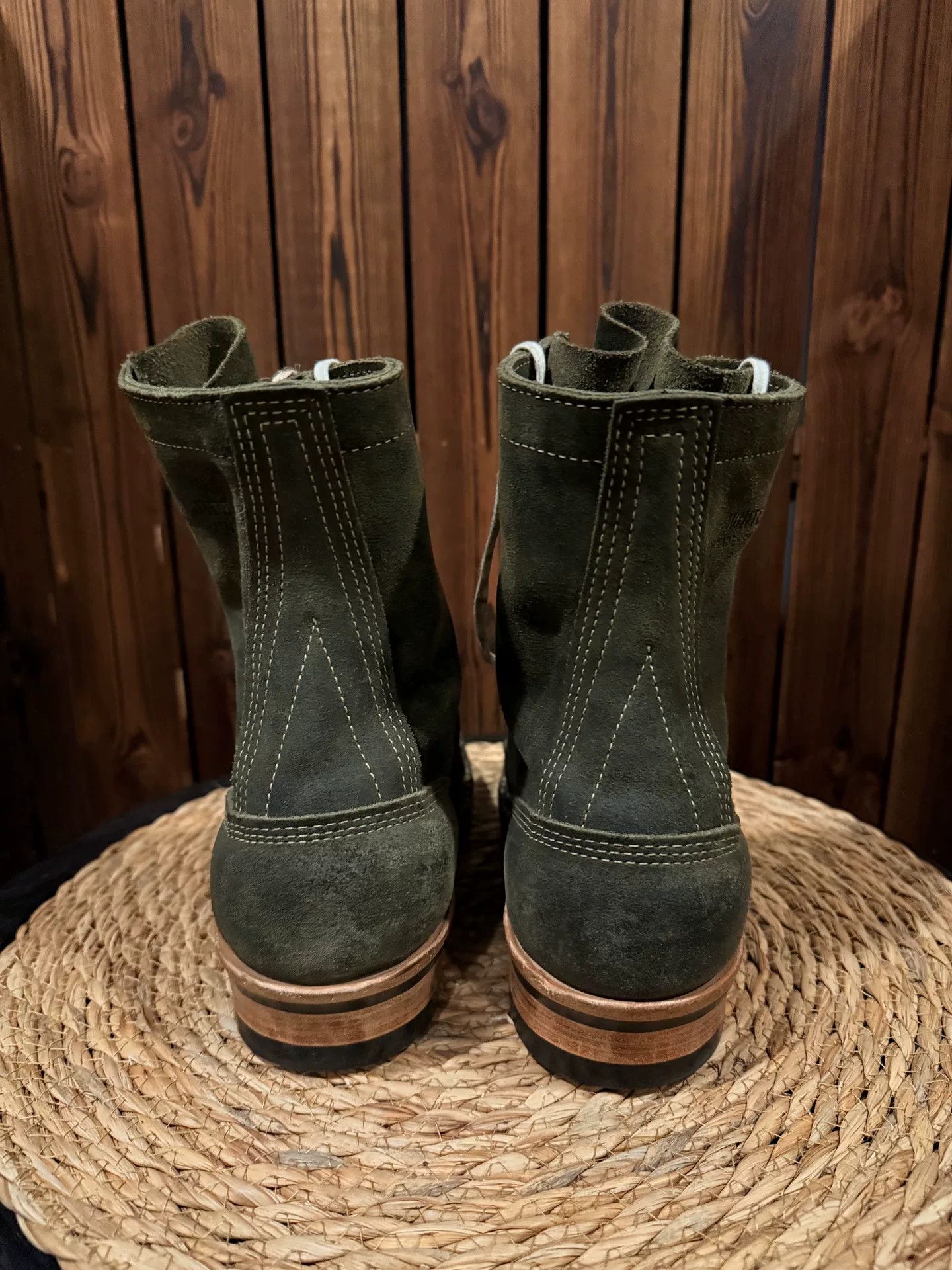 White's Boots Military Green Work Boots Size US 7 / EU 40 - 4 Thumbnail