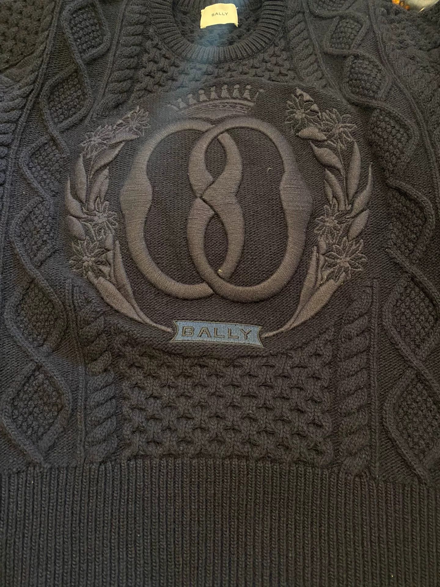 Bally BALLY Cable-Knit Wool Sweater Size US S / EU 44-46 / 1 - 6 Thumbnail