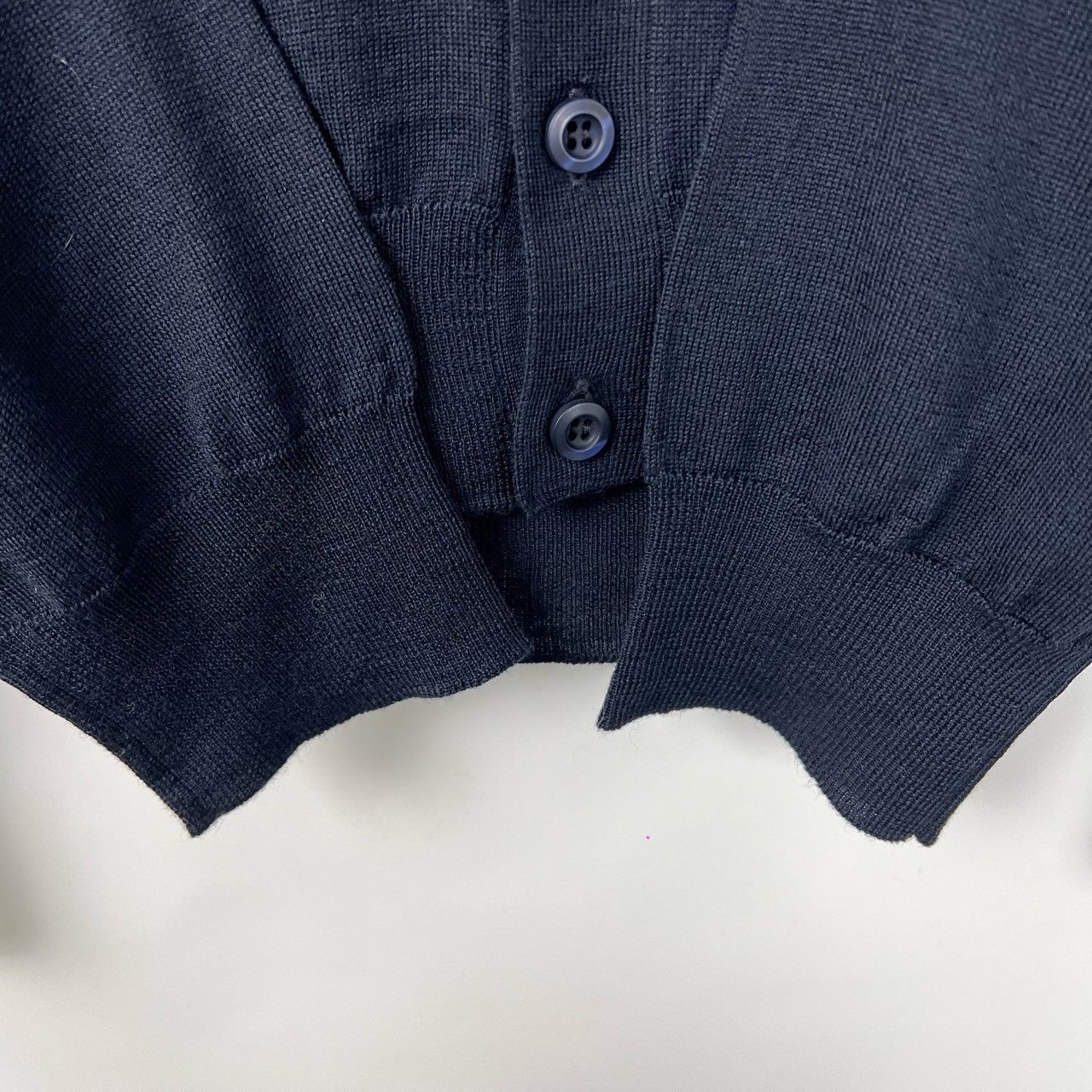 Prada Prada Dark Blue V-Neck Knit Cardigan Size US M / EU 48-50 / 2 - 7 Thumbnail