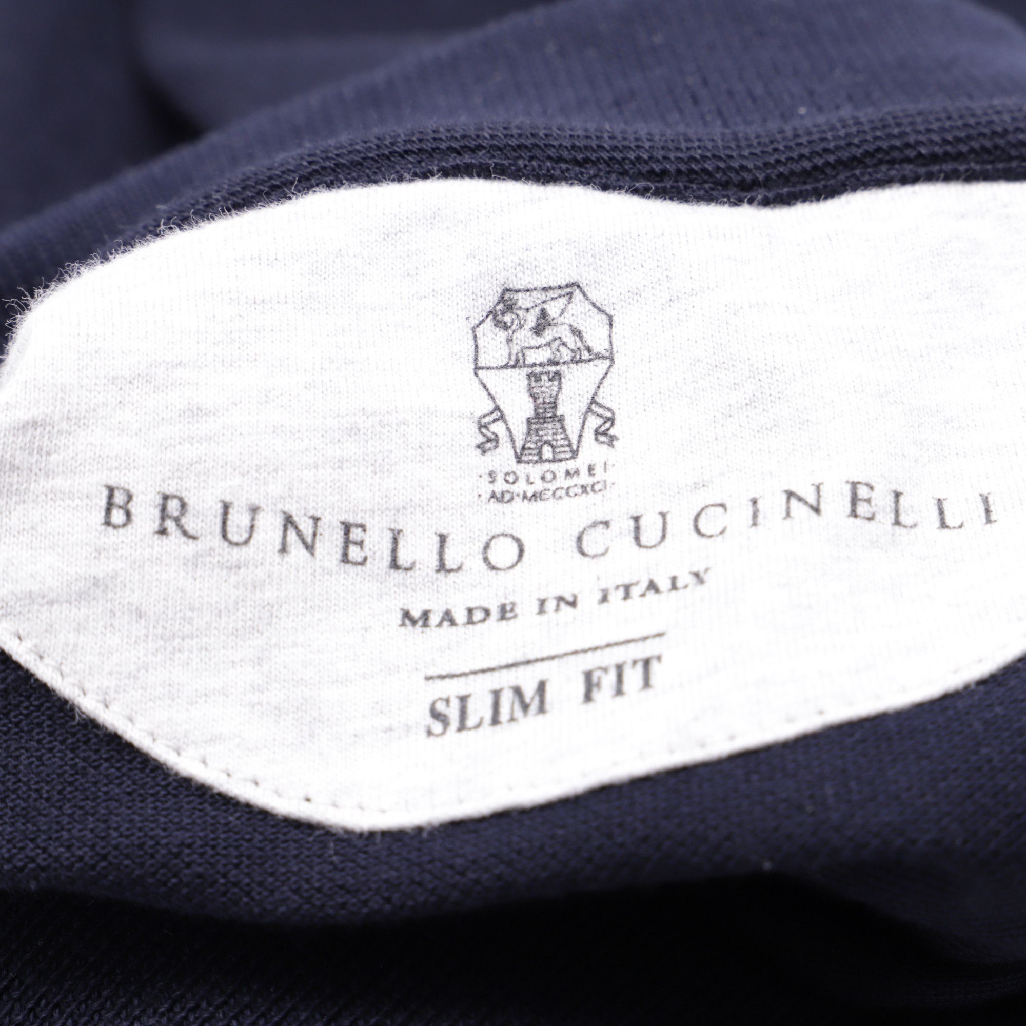 Brunello Cucinelli Brunello Cucinelli Logo Embroidered Polo Shirt in Navy Blue Size US XS / EU 42 / 0 - 4 Thumbnail
