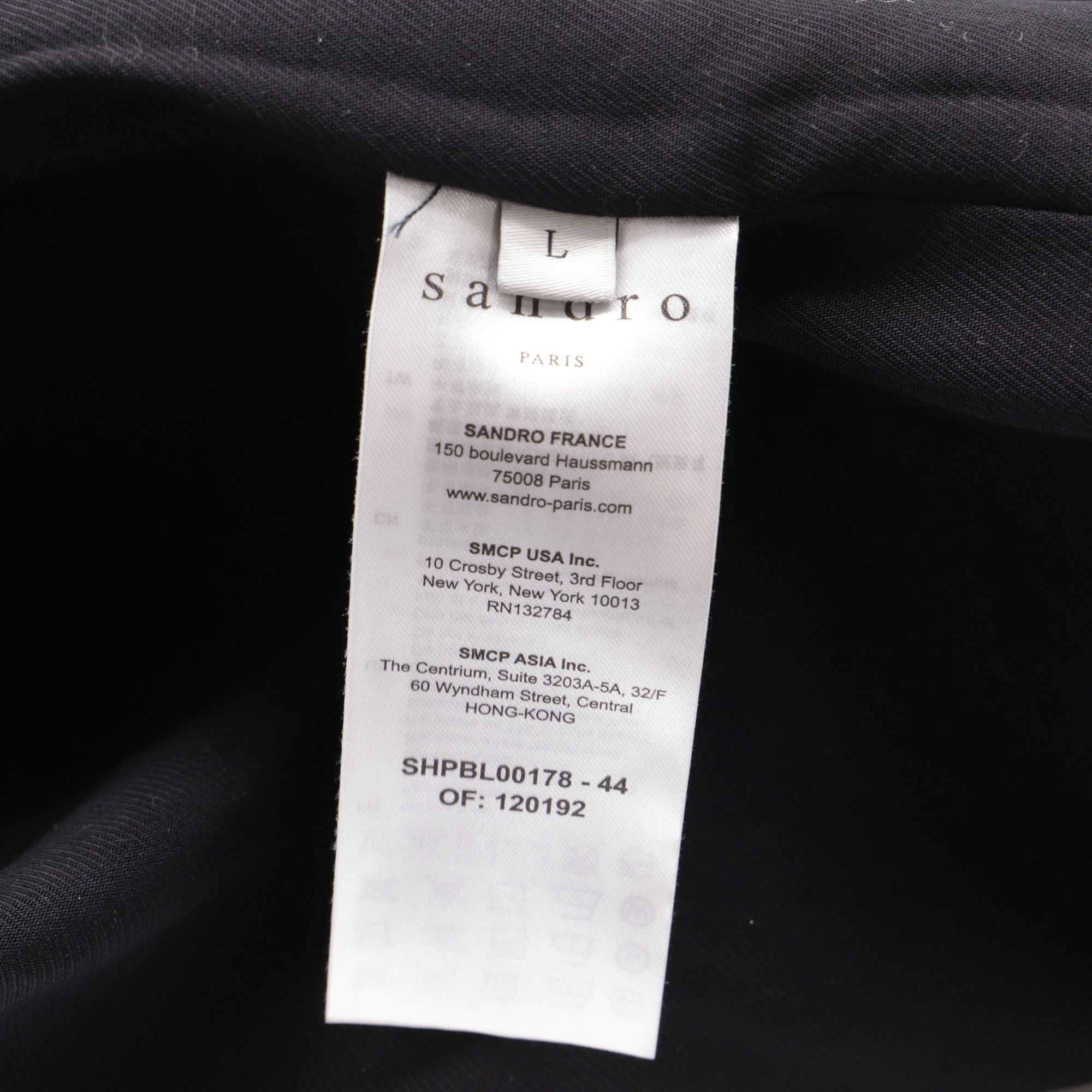 Sandro Sandro Button-Down Jacket with Pockets in Navy Blue Wool Size US M / EU 48-50 / 2 - 6 Thumbnail