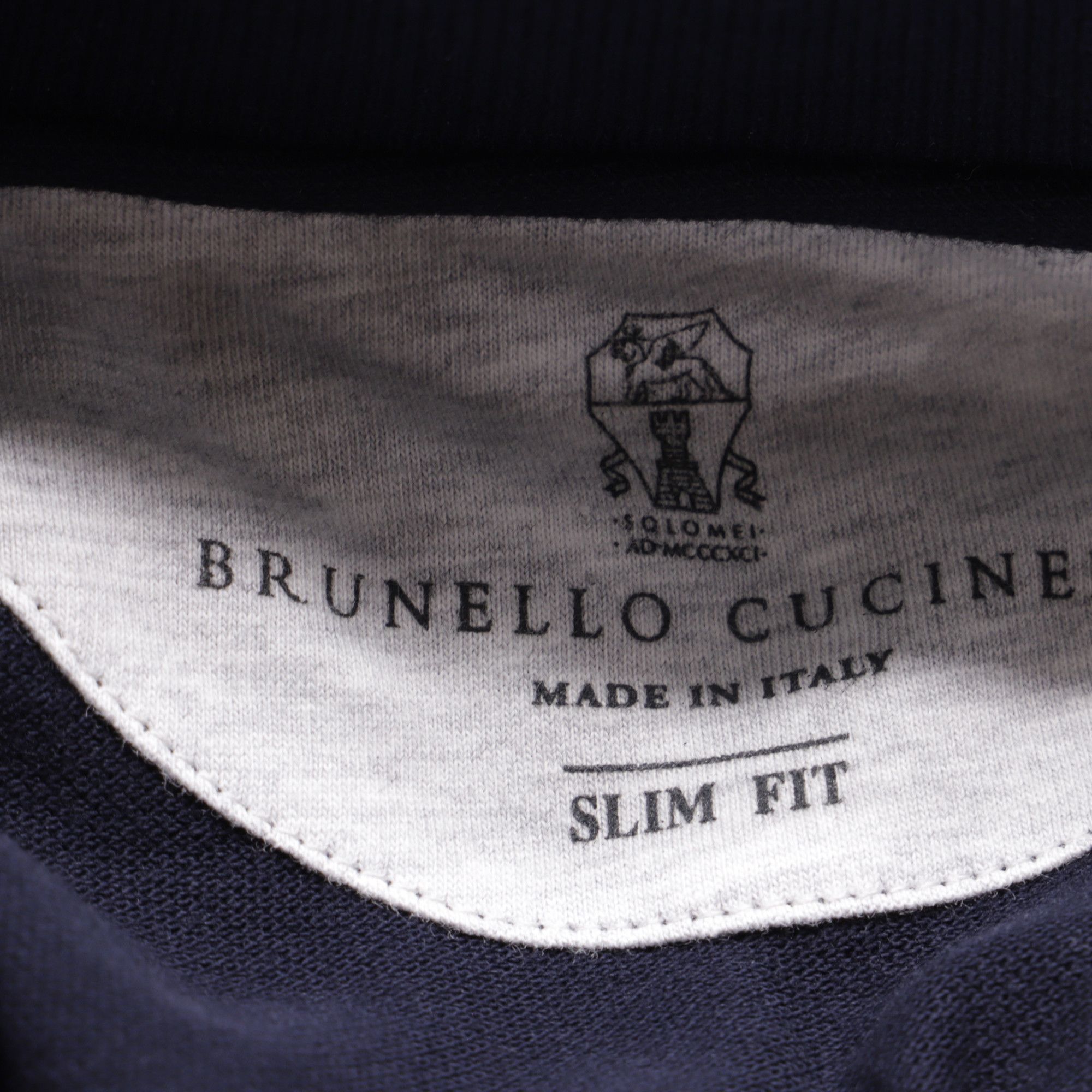 Brunello Cucinelli Brunello Cucinelli Logo Embroidered Polo Shirt in Navy Blue Size US XS / EU 42 / 0 - 4 Thumbnail