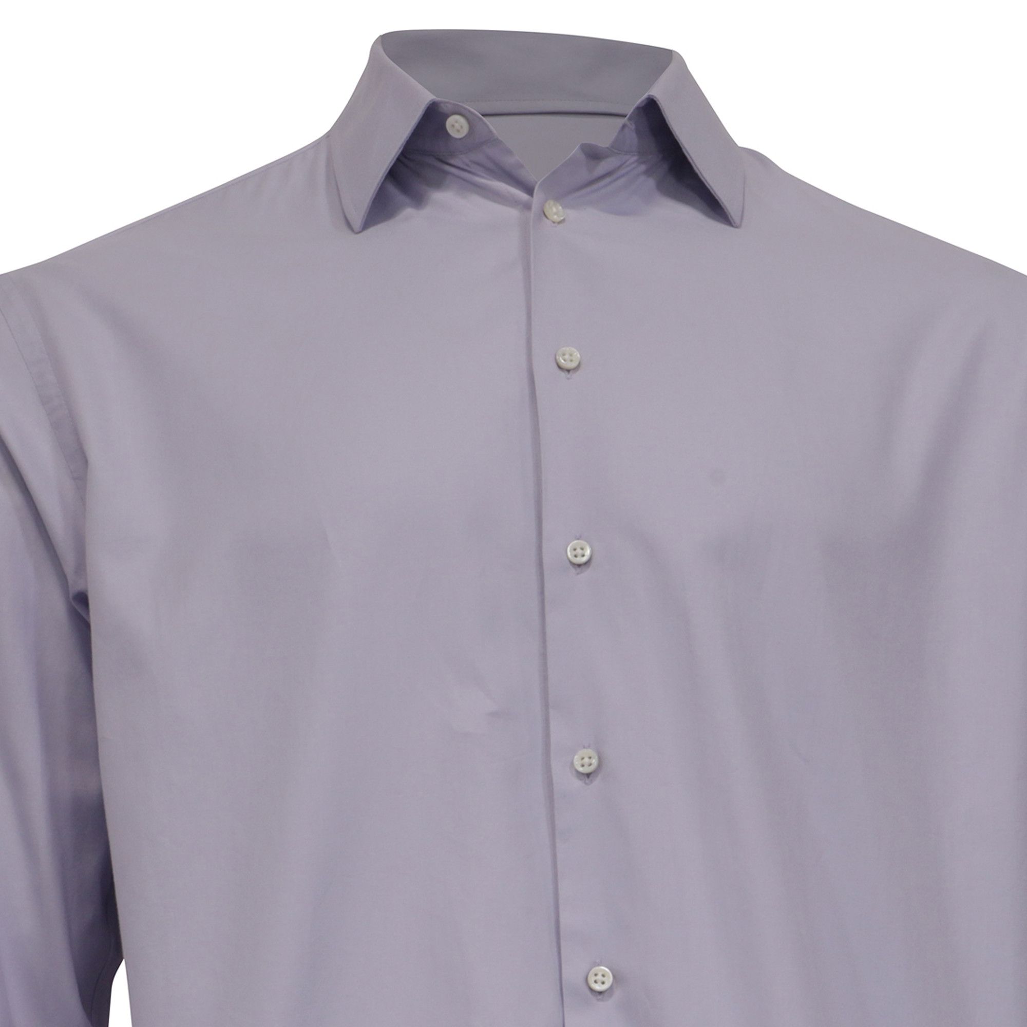 Armani Armani Collezioni Button Down Shirt in Purple Cotton Size US M / EU 48-50 / 2 - 2 Thumbnail