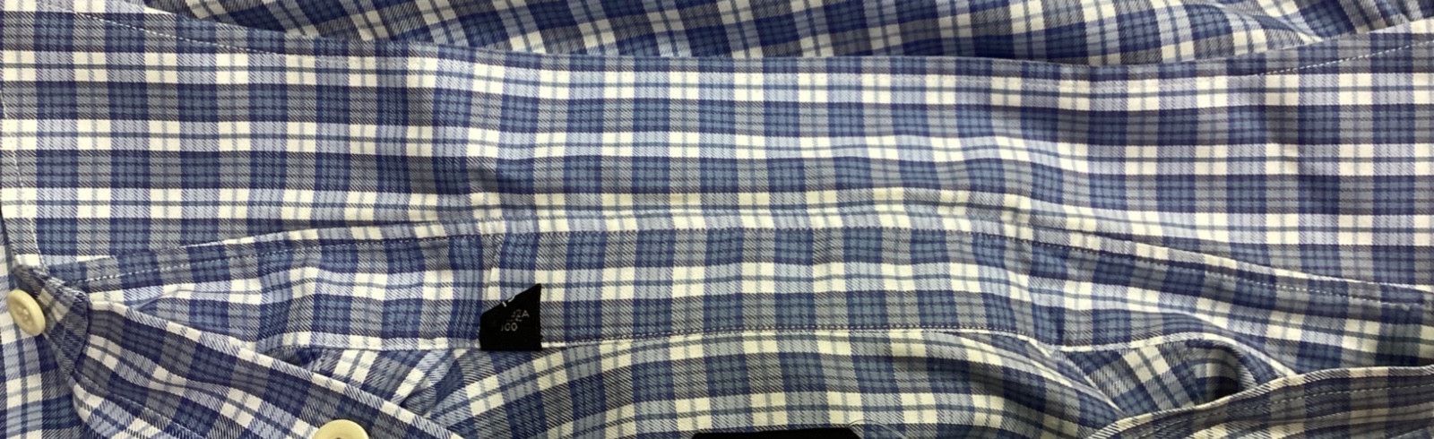 Tom Ford Tom Ford Plaid Button Down Shirt in Light Blue Cotton Size US S / EU 44-46 / 1 - 7 Thumbnail