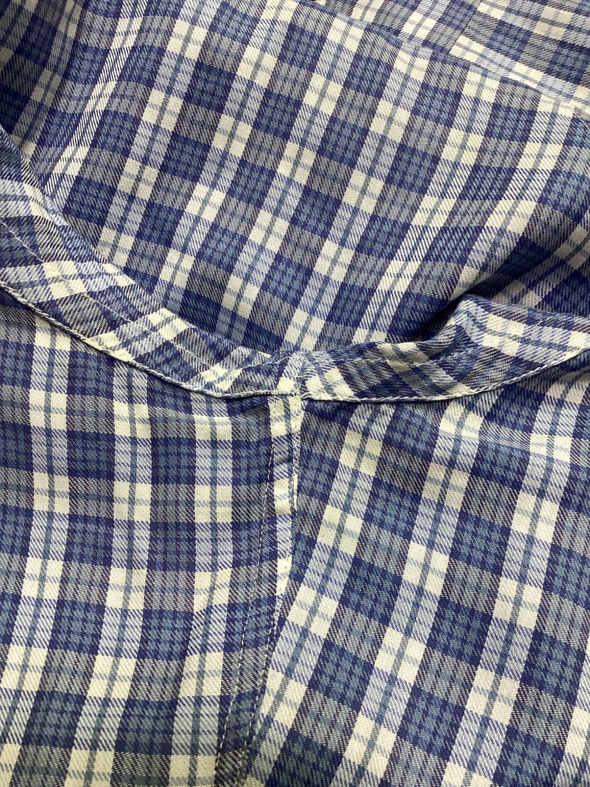 Tom Ford Tom Ford Plaid Button Down Shirt in Light Blue Cotton Size US S / EU 44-46 / 1 - 8 Thumbnail