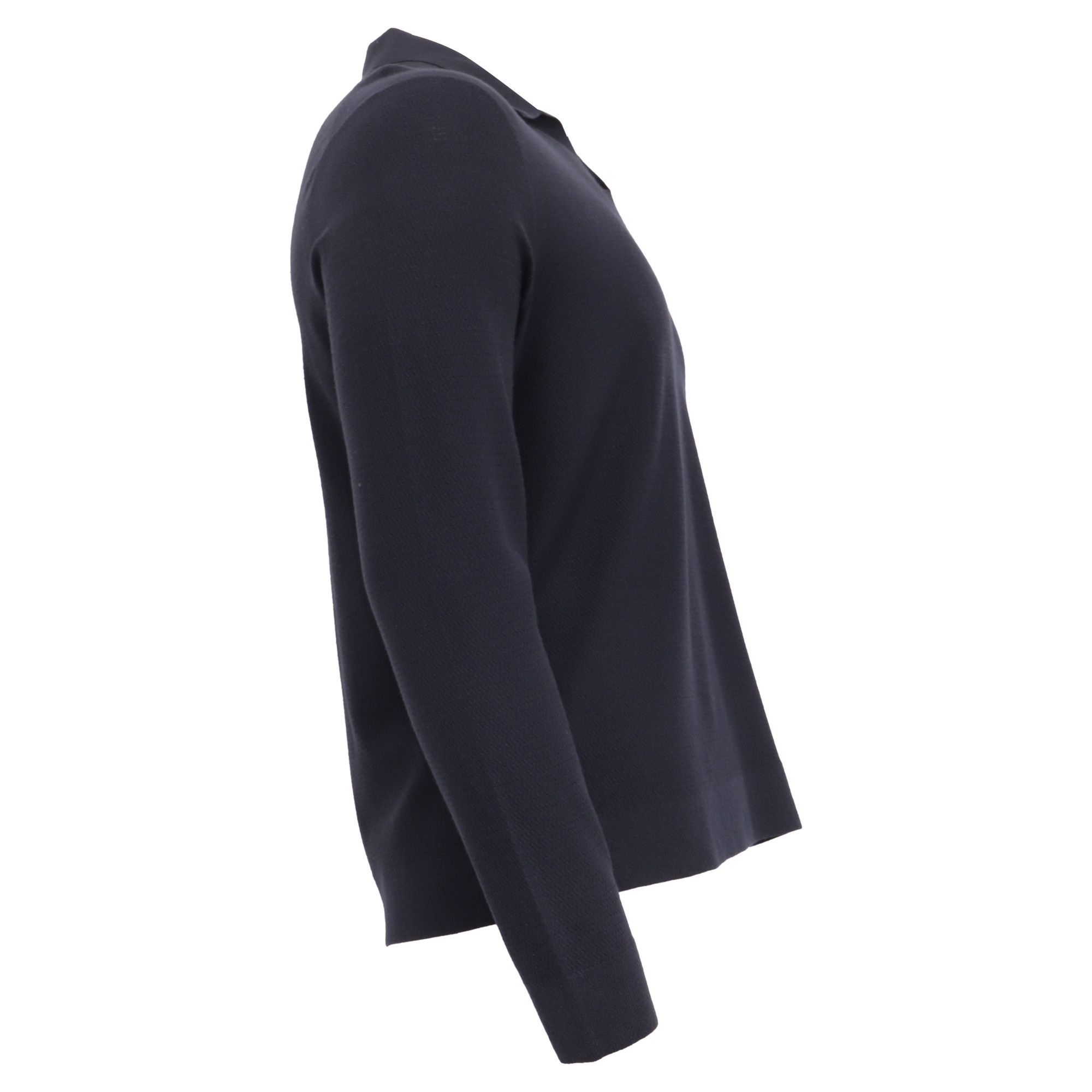 Theory Theory Knitted Collared Sweater in Navy Blue Viscose Size US M / EU 48-50 / 2 - 3 Thumbnail