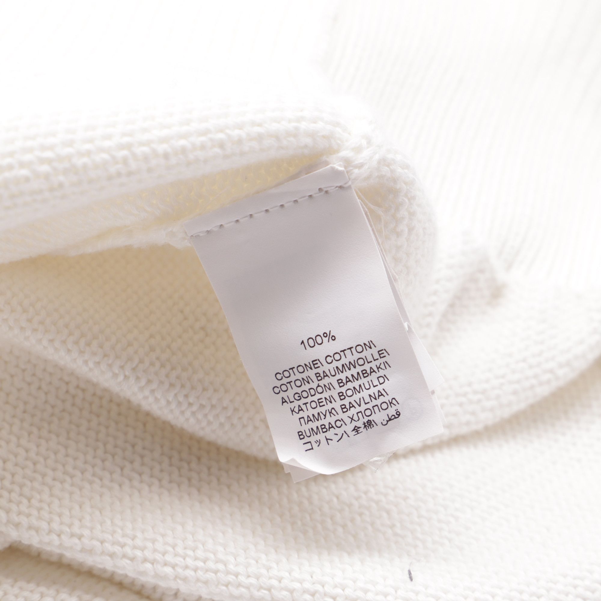 Brunello Cucinelli Brunello Cucinelli Knitted Long Sleeve Polo Sweater in Whit Size US XXL / EU 58 / 5 - 6 Thumbnail