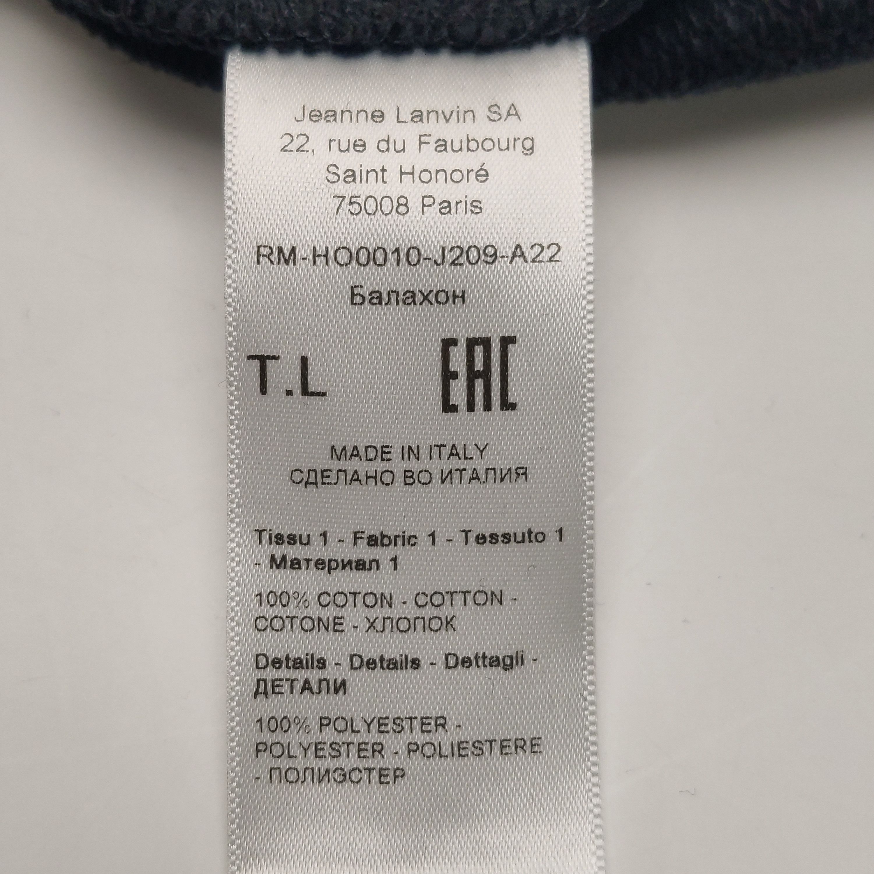 Lanvin Lanvin Men l Sweatshirts Hoodies Size US L / EU 52-54 / 3 - 6 Thumbnail