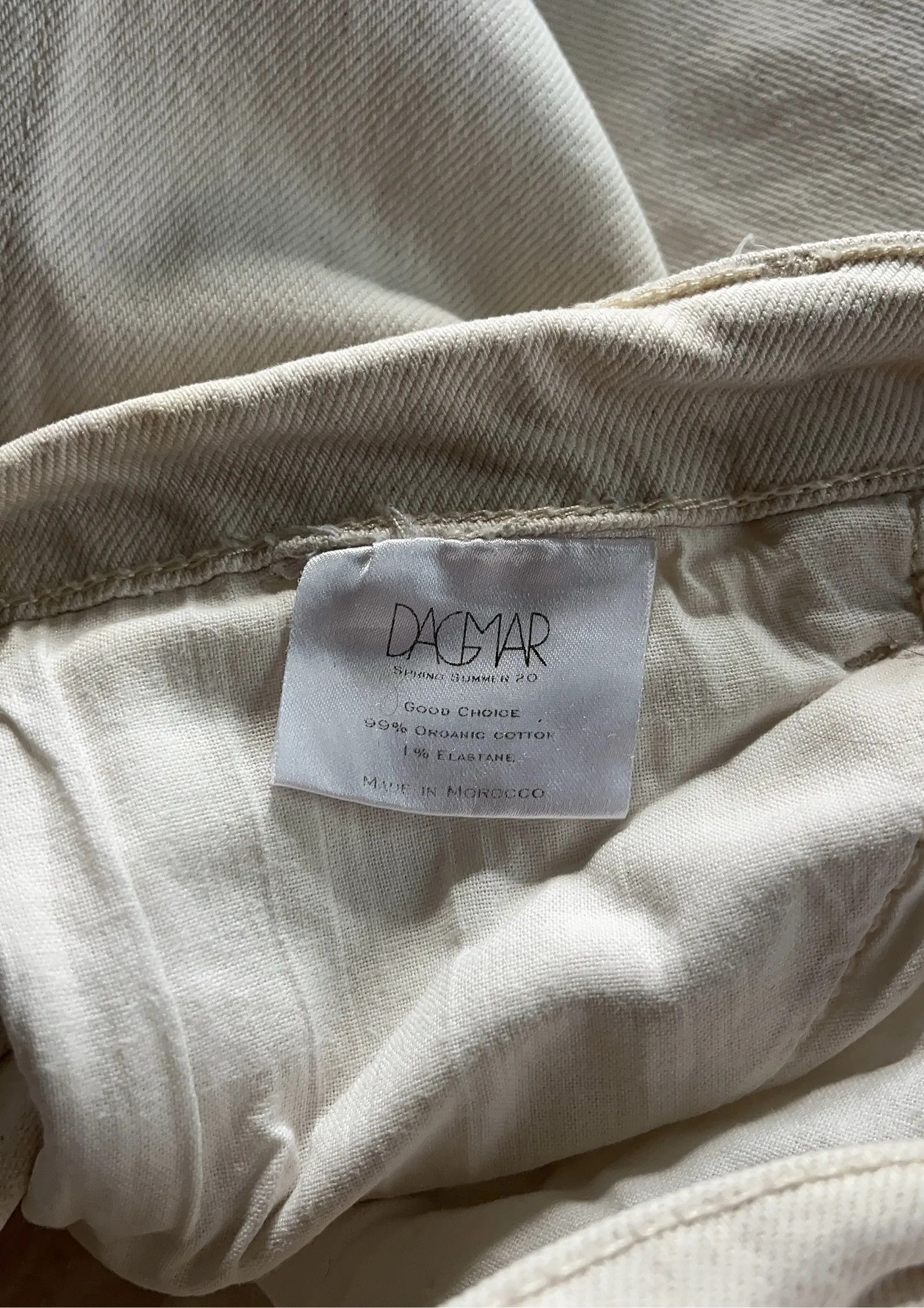 Dagmar Dagmar Cropped! Offwhite Jeans Size 28" / US 6 / IT 42 - 3 Thumbnail