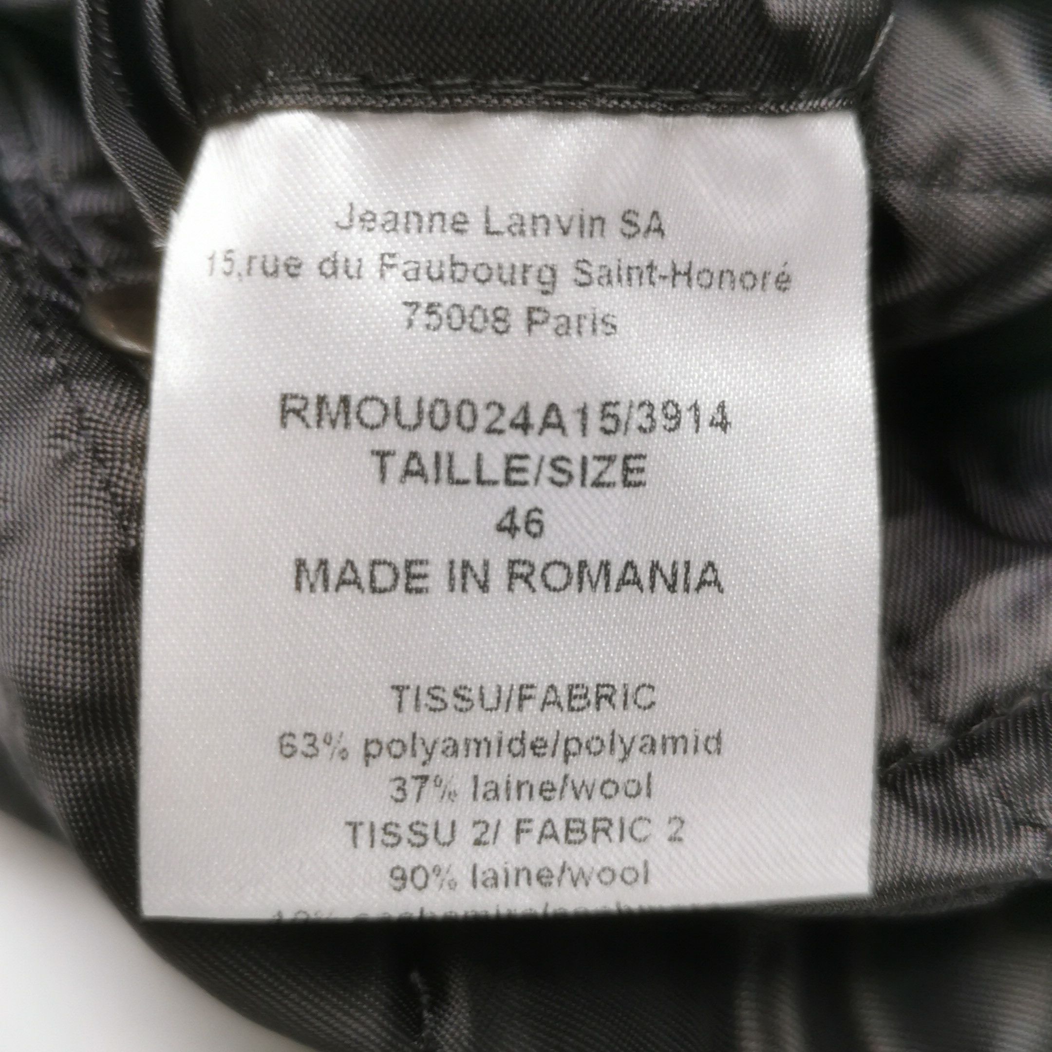 Lanvin Lanvin Men s Heavy Coats Size US S / EU 44-46 / 1 - 6 Thumbnail
